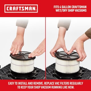 Foto 3 | Filtro De Vacío Craftsman Cmxzvbe38741 De Media Altura, 5-20 Galones - Venta Internacional.
