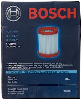 Foto 3 | Filtro Hepa Bosch Vf320h Para Aspiradora Húmeda Y Seca De 18 V Y 10 Litros - Venta Internacional.