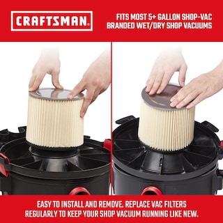 Foto 3 | Filtro De Vacío Craftsman Cmxzvbe38854 De Uso General, Húmedo Y Seco - Venta Internacional.