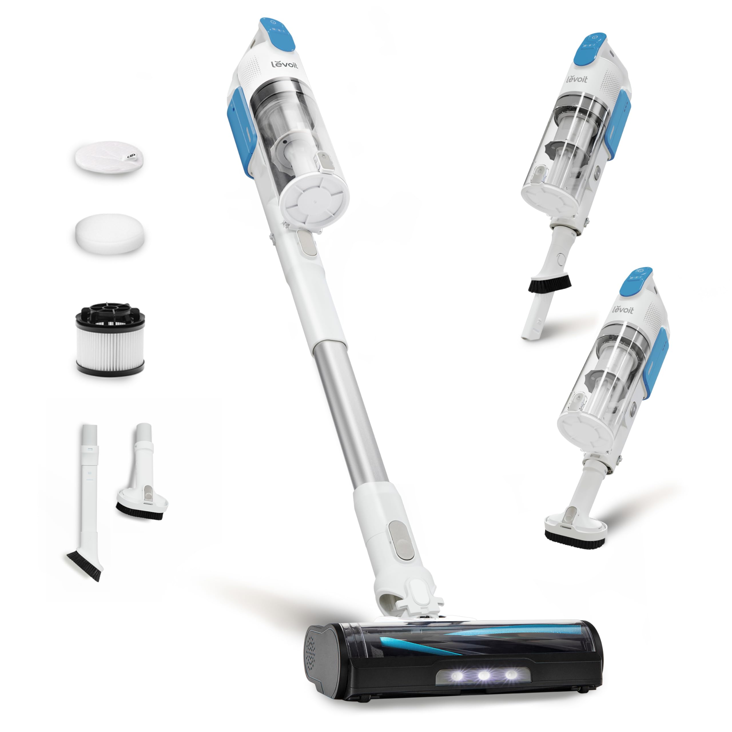 Foto 1 | Aspirador Inalámbrico Levoit Stick Vac 50 Min Blanco/azul - Venta Internacional.