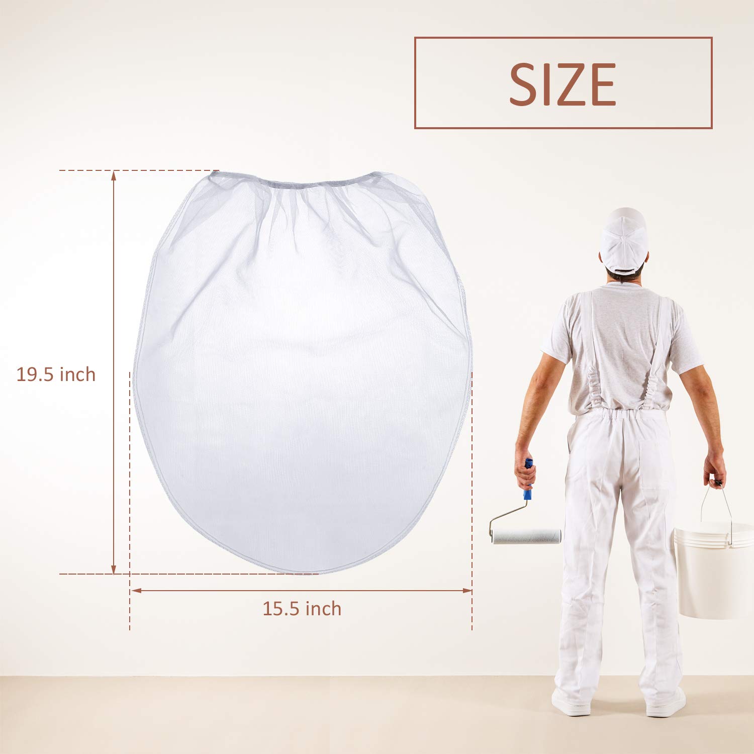 Foto 3 pulgar | Bolsas Coladoras De Pintura Patelai, 30 Unidades, 19 L, Malla De Nailon Blanco - Venta Internacional.