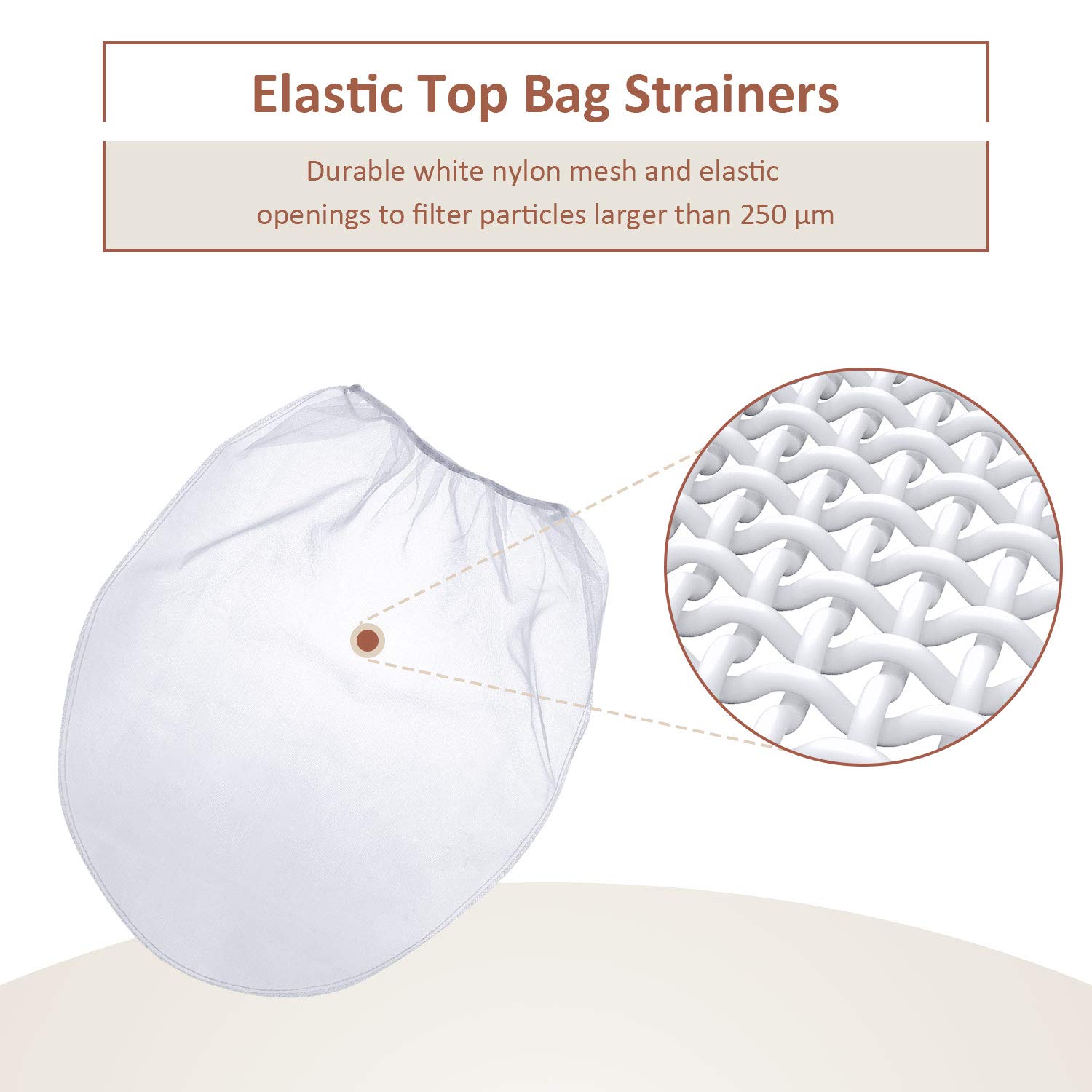 Foto 5 pulgar | Bolsas Coladoras De Pintura Patelai, 30 Unidades, 19 L, Malla De Nailon Blanco - Venta Internacional.