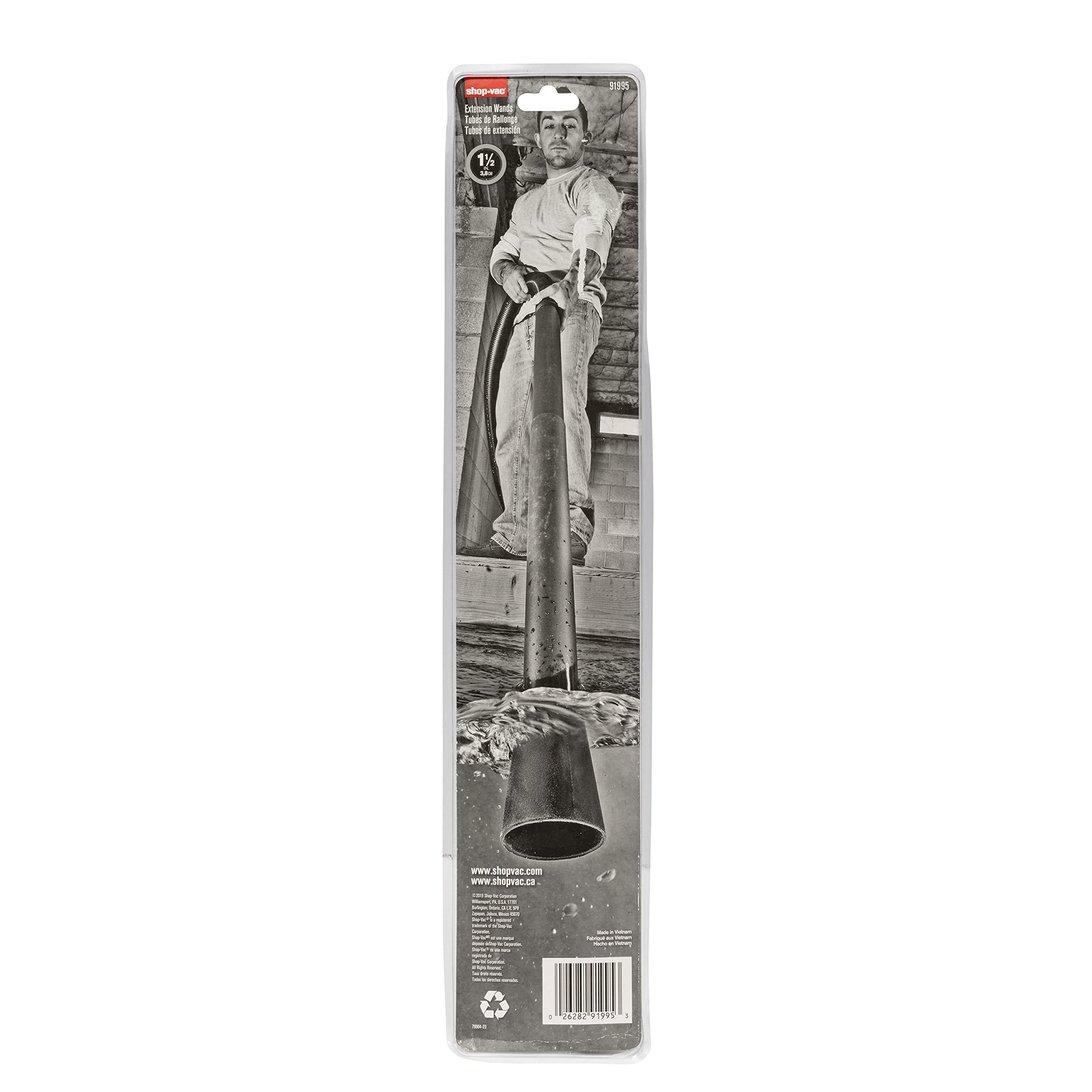 Foto 7 pulgar | Varillas De Extensión Shop-vac 9199500 De 1,5 Cm De Diámetro, Negras (paquete De 2) - Venta Internacional.