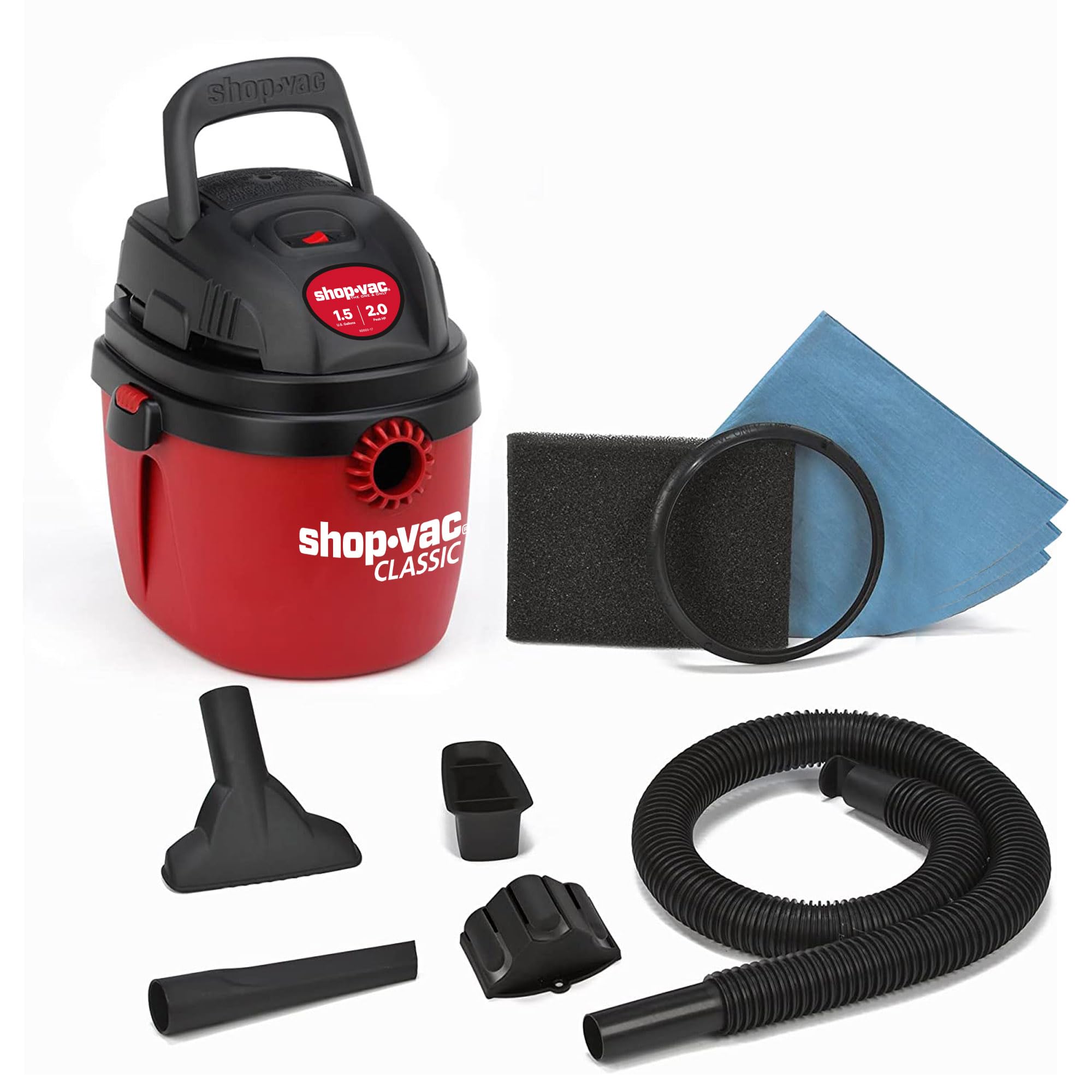 Foto 1 | Aspiradora para Secado Húmedo Shop-Vac 1.5 L 2.0 Hp con Accesorios - Venta Internacional