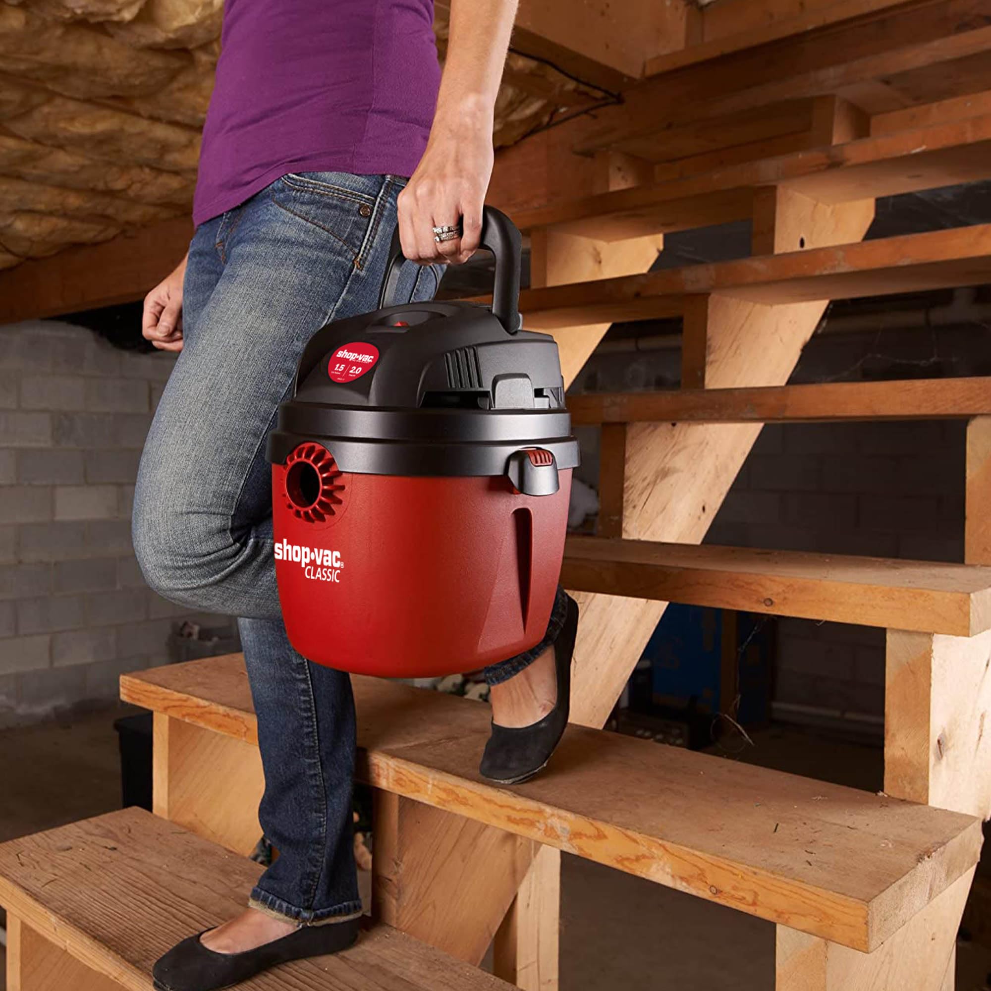 Foto 3 | Aspiradora para Secado Húmedo Shop-Vac 1.5 L 2.0 Hp con Accesorios - Venta Internacional