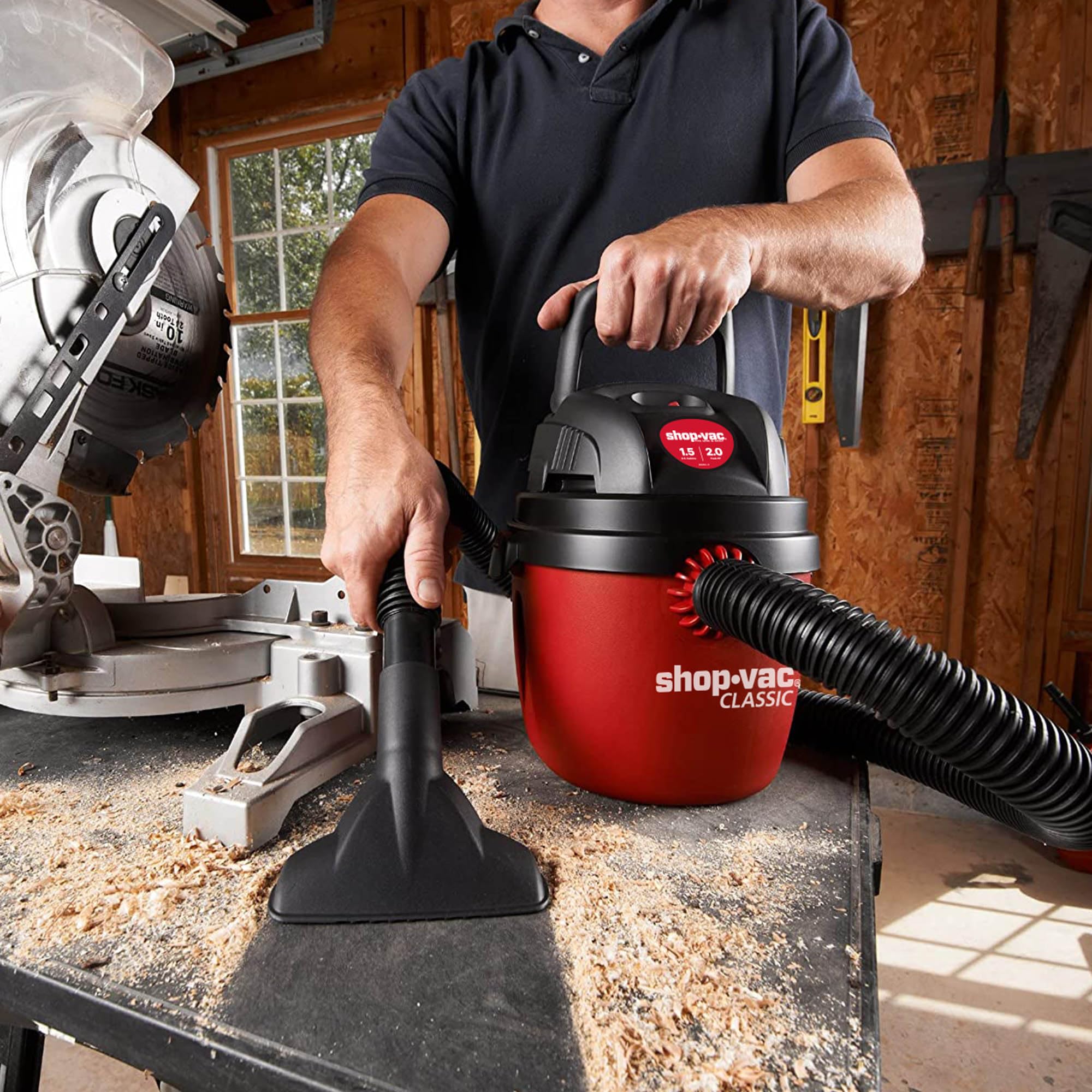 Foto 7 | Aspiradora para Secado Húmedo Shop-Vac 1.5 L 2.0 Hp con Accesorios - Venta Internacional
