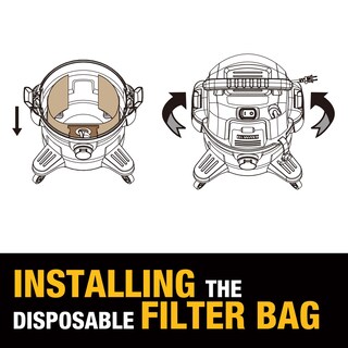 Foto 6 | Bolsas Desechables Para Filtro De Polvo Dewalt Dxva19-4101, Paquete De 4 - Venta Internacional.