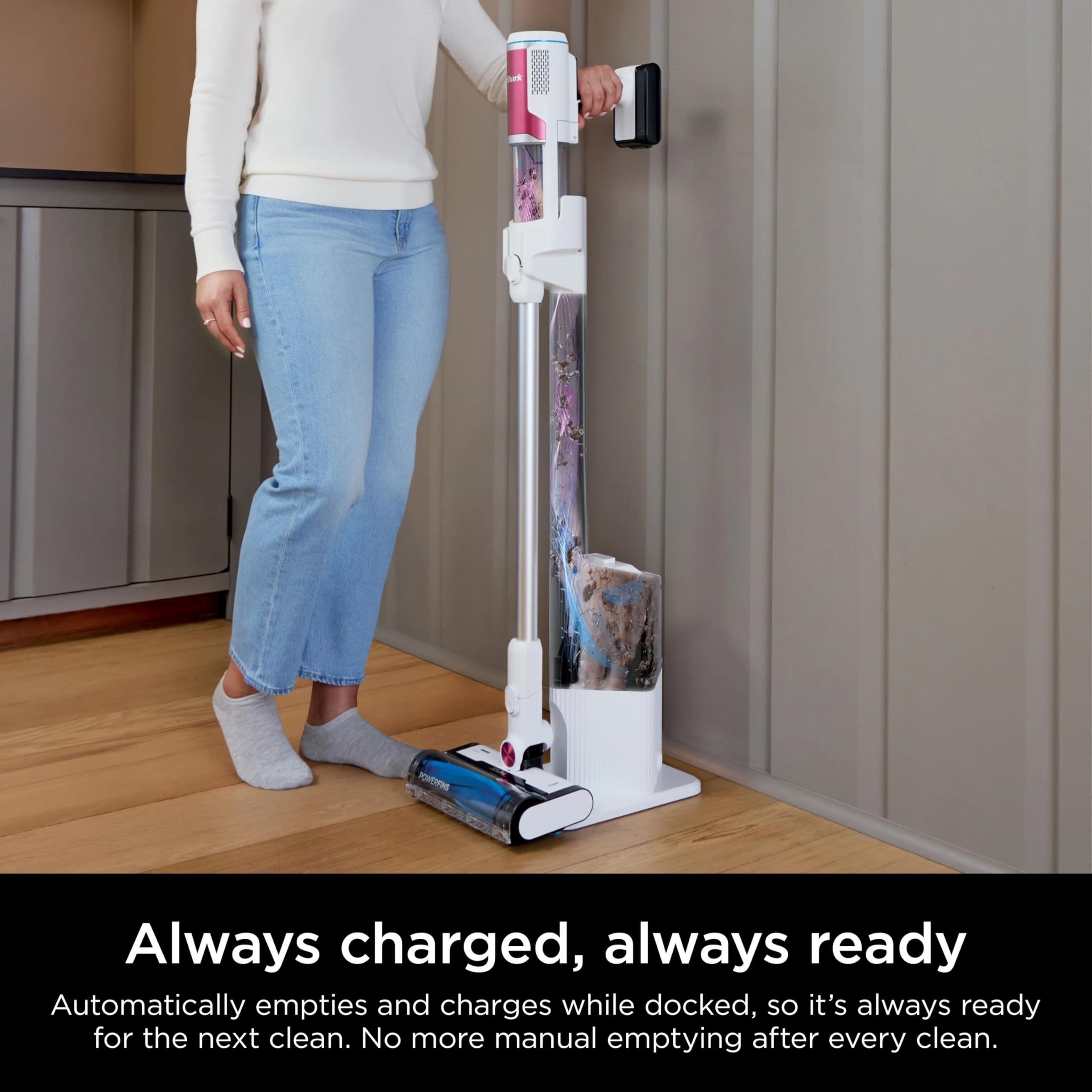 Foto 2 | Reacondicionado Aspirador Inalámbrico Shark Clean & Empty De 1,3 Litros - Venta Internacional.
