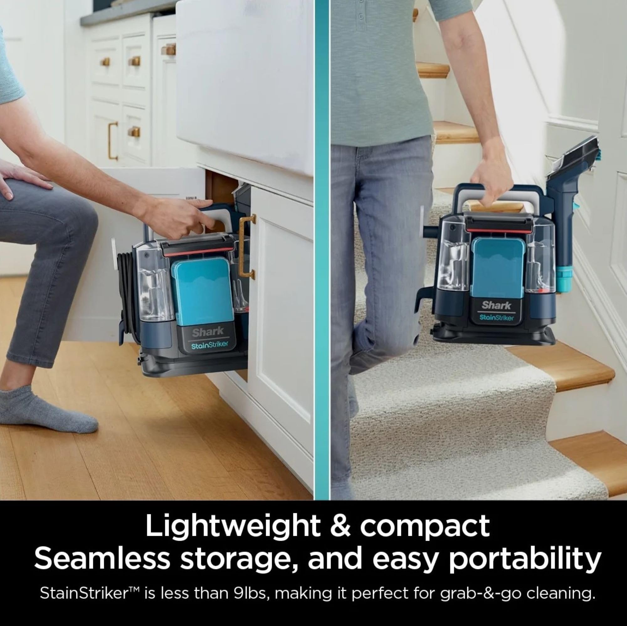 Foto 7 | Reacondicionado Limpiador Portátil Para Alfombras Y Tapicería Shark Px200 Stainstriker - Venta Internacional.