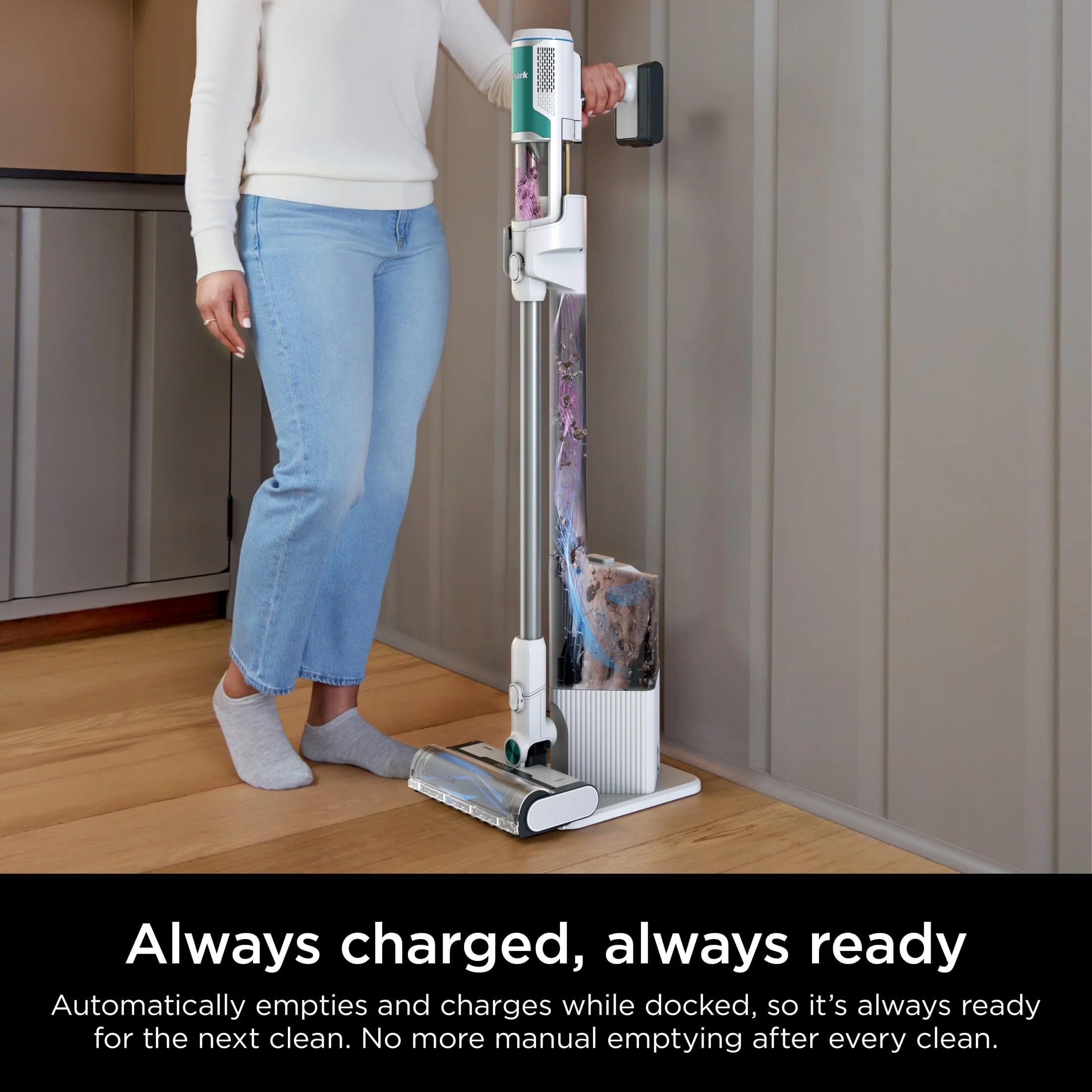 Foto 2 | Reacondicionado Aspirador Inalámbrico Shark Clean & Empty De 1,3 Litros - Venta Internacional.