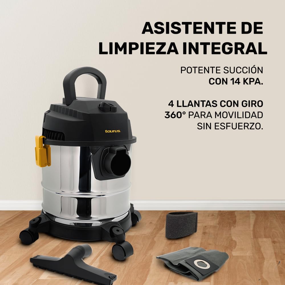 Foto 6 pulgar | Aspirador Húmedo Y Seco Taurus Tempest 12 L, 14 Kpa, Succión - Venta Internacional.