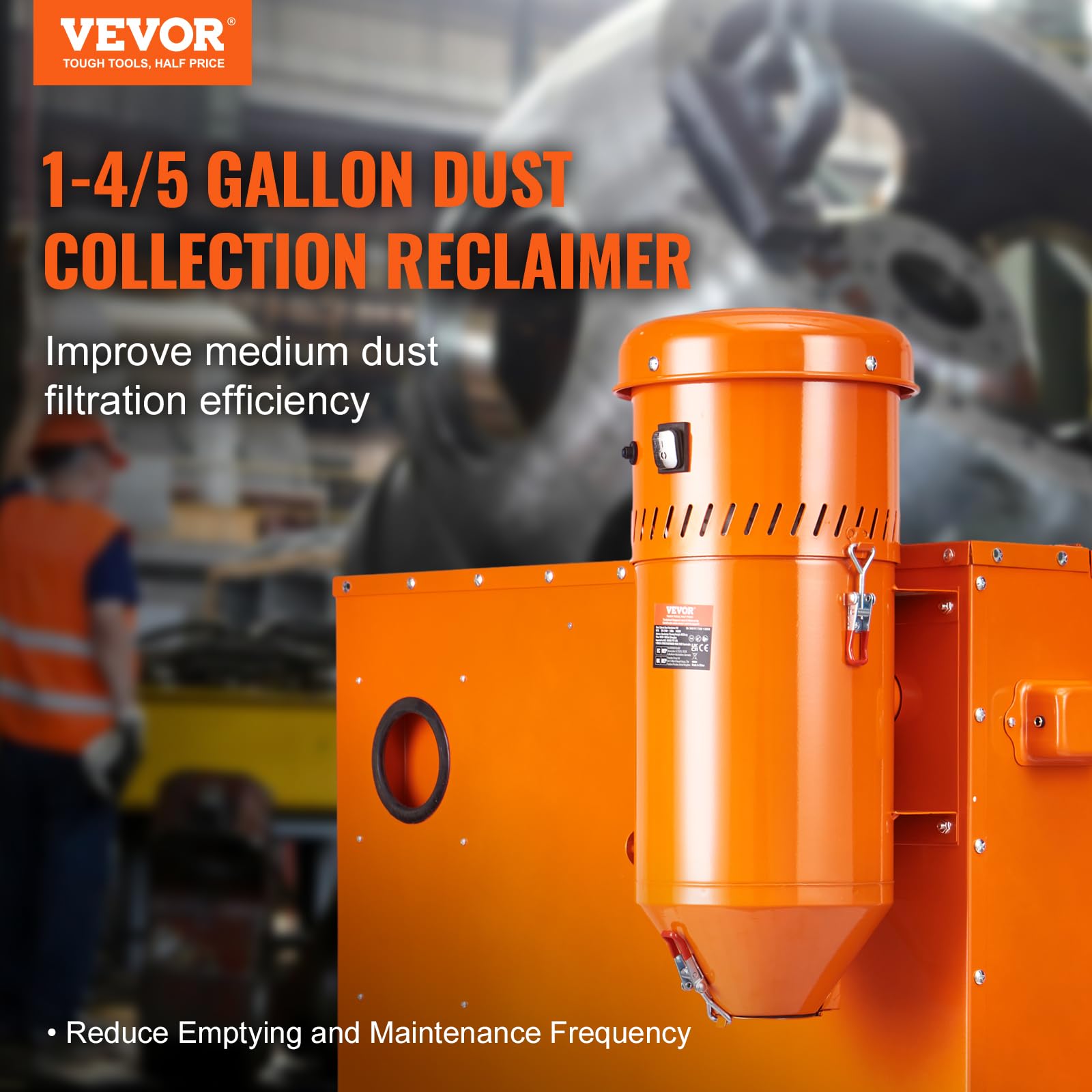 Foto 2 | Sistema De Recolección De Polvo Vevor 1.6 Hp Colector De Polvo 6.8l - Venta Internacional.
