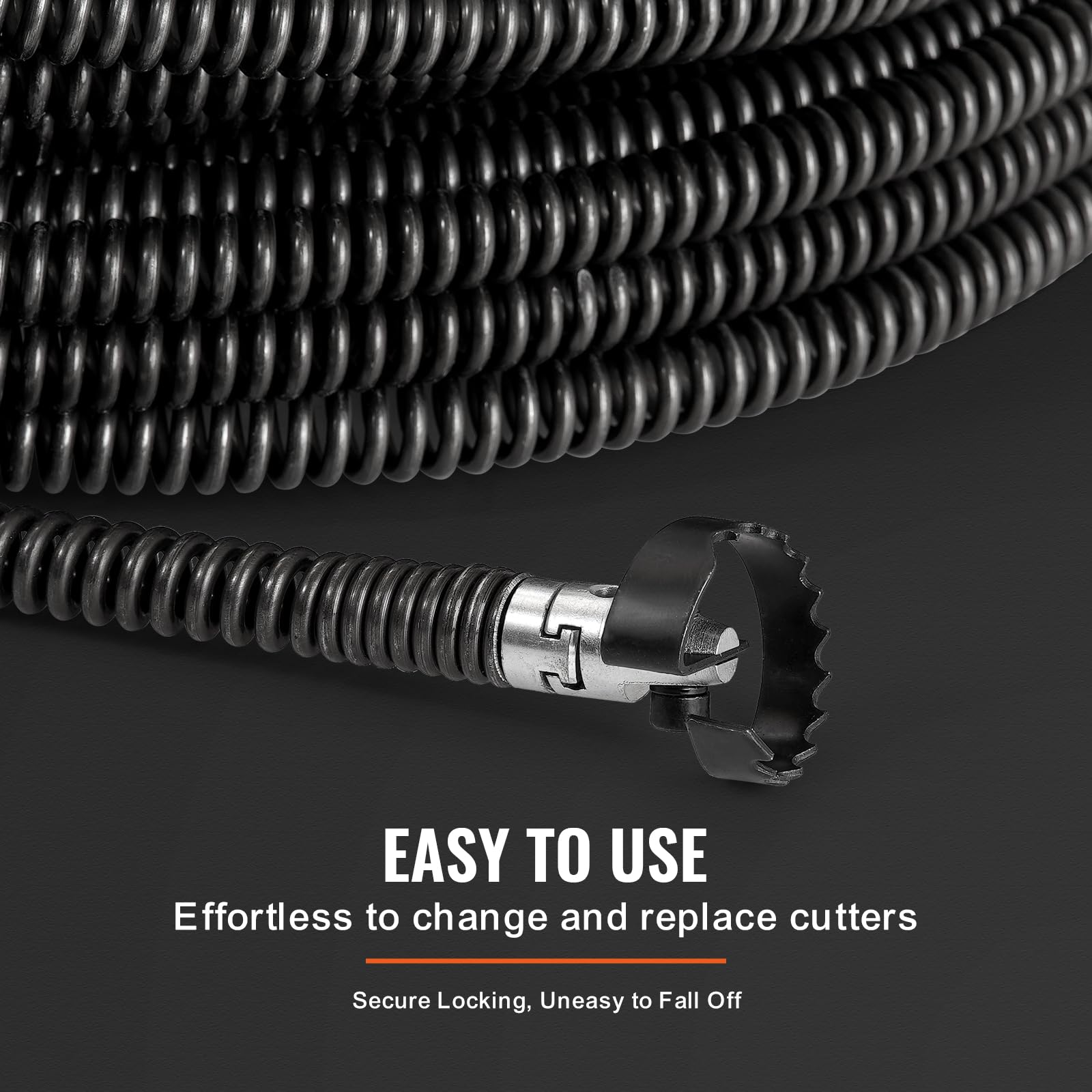 Foto 6 pulgar | Cable De Limpieza De Desagües Vevor De 100 Pies X 5/8 Pulgadas Para Tubos De 0,8 A 3,9 Pulgadas - Venta Internacional.