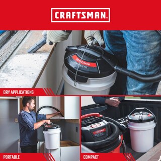 Foto 4 | Aspiradora Wet Dry Powerhead Craftsman Cmxevbe17678, 1,75 Hp, 21 L - Venta Internacional.