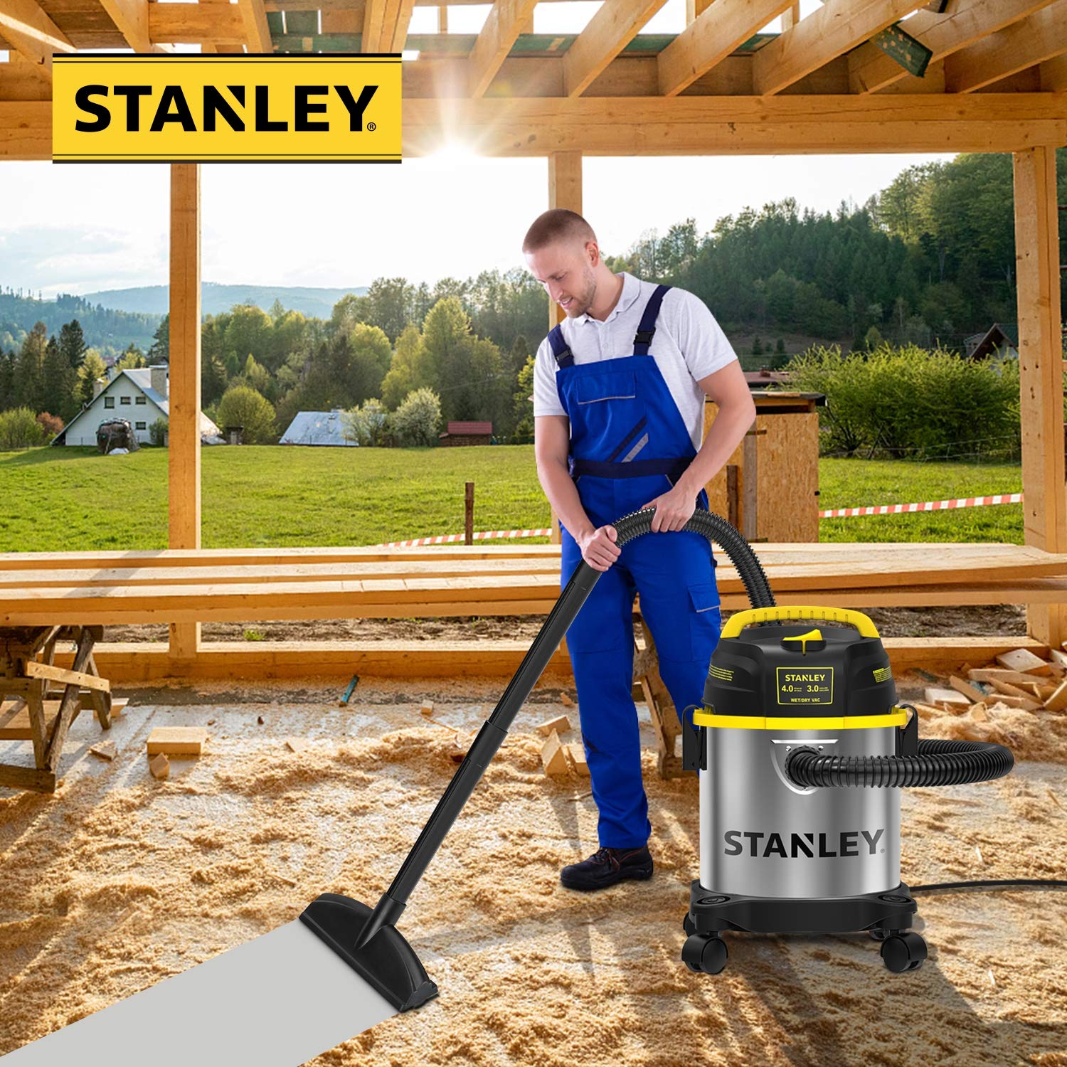 Foto 6 | Aspiradora Para Secado Húmedo Stanley Sl18136, 11l, 4 Picos, Motor Hp - Venta Internacional.