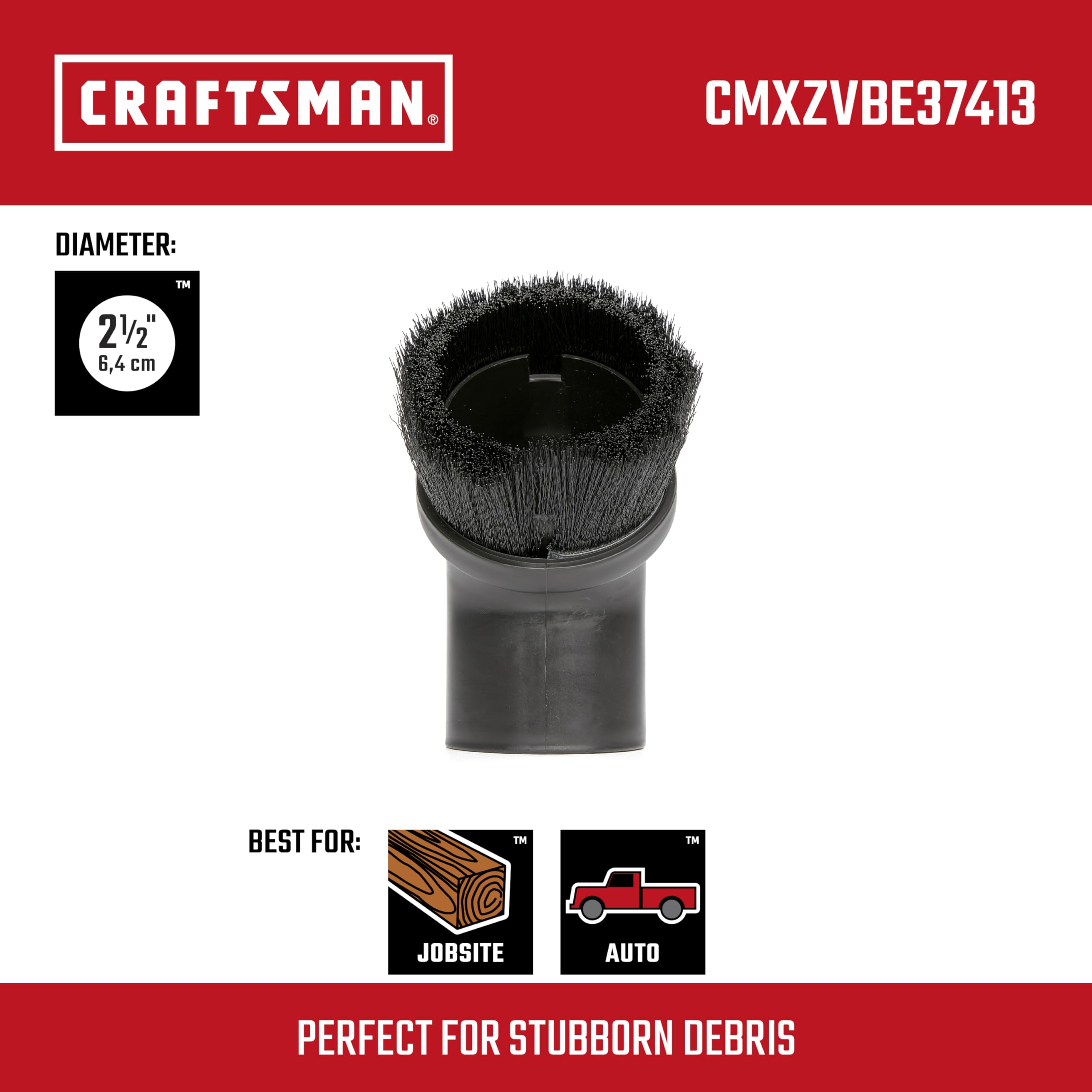 Foto 2 | Cepillo Para Quitar El Polvo Y Secar El Aspirador Craftsman Cmxzvbe37413 - Venta Internacional.