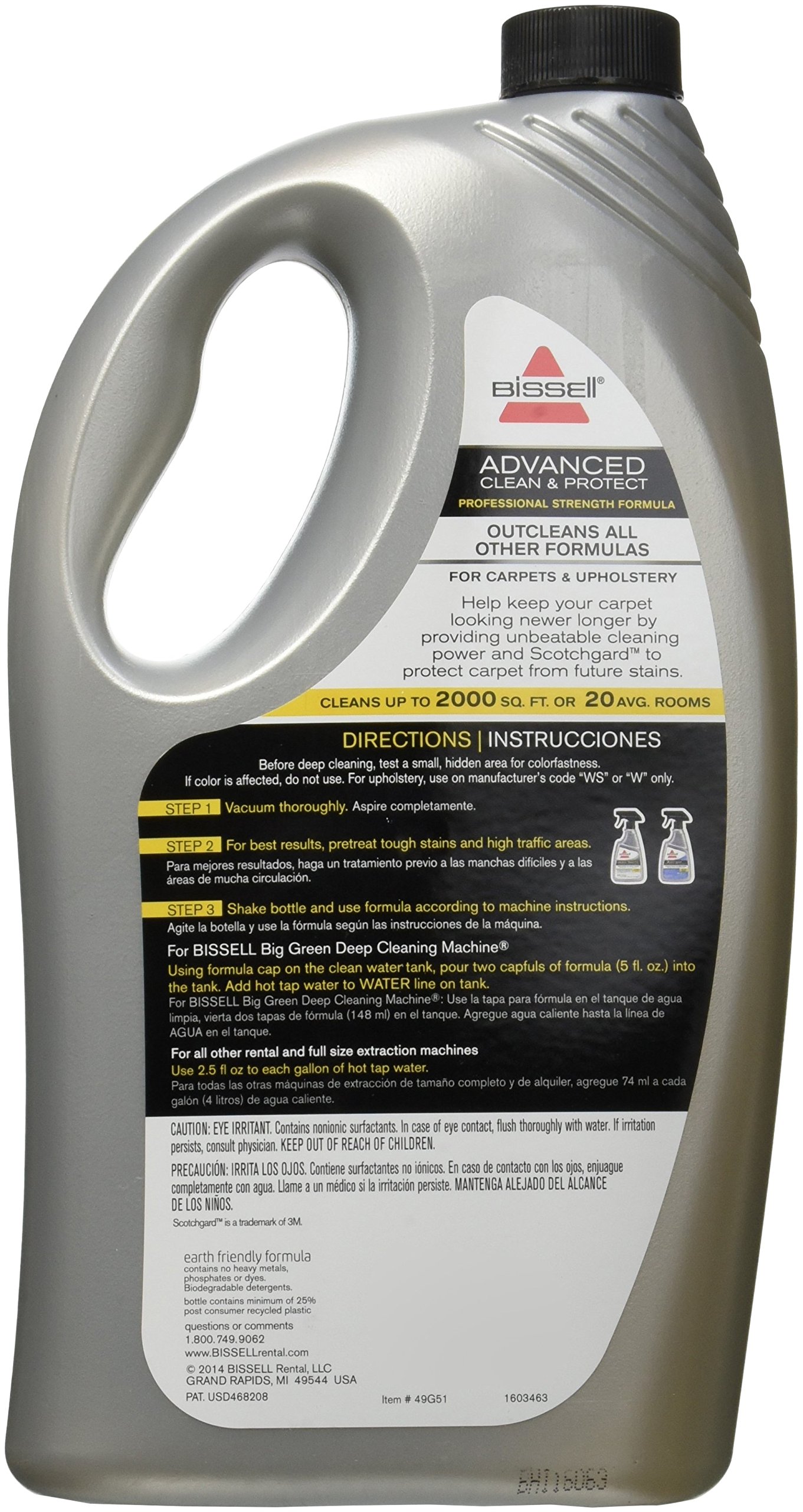 Foto 2 | Limpiador De Alfombras Bissell Biggreen Commercial 49g5-1 1.5l - Venta Internacional.