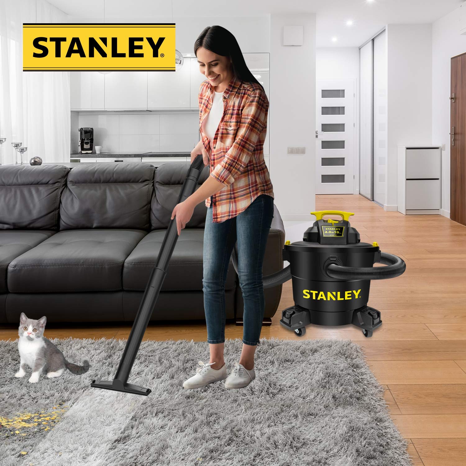 Foto 7 pulgar | Aspiradora Para Productos Húmedos Y Secos Stanley Sl18191p, 10 Galones, 4 Hp, 60 L, Clean Range - Venta Internacional.