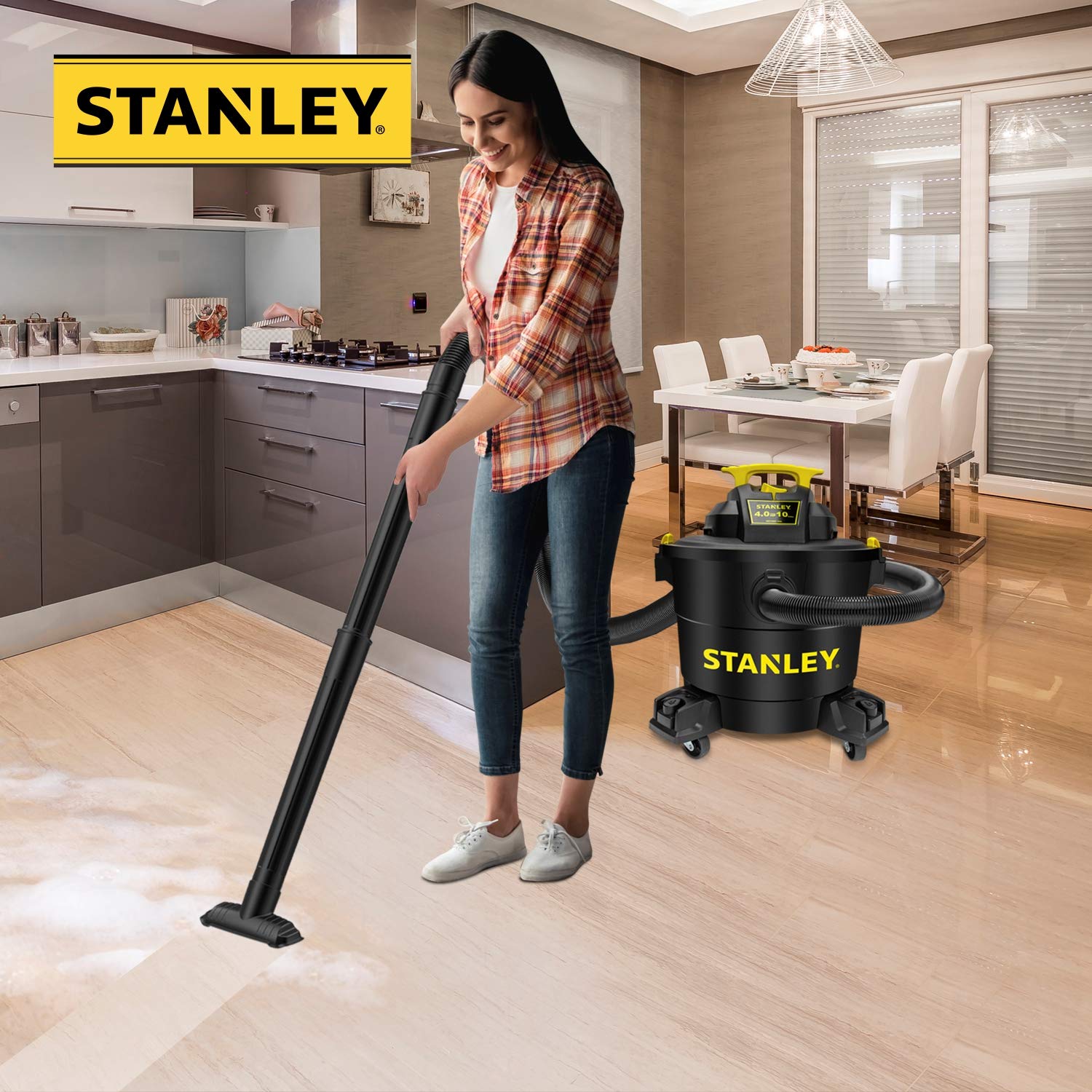 Foto 8 pulgar | Aspiradora Para Productos Húmedos Y Secos Stanley Sl18191p, 10 Galones, 4 Hp, 60 L, Clean Range - Venta Internacional.