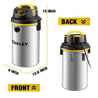 Foto 2 | Aspiradora Colgante Para Uso Húmedo Y Seco Stanley, 4.5 Galones, 4 Hp, Acero Inoxidable - Venta Internacional.