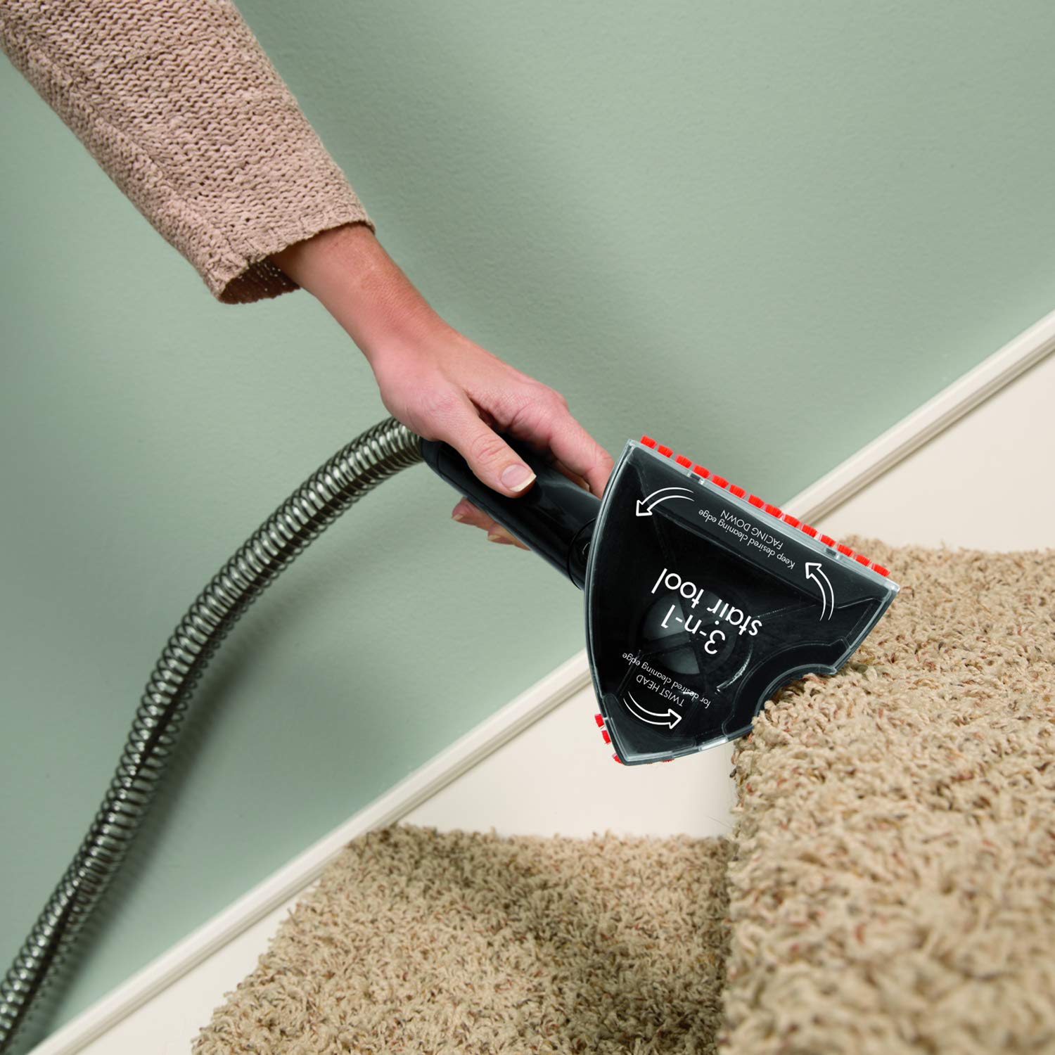 Foto 4 | Accesory Bissell 2369 - Herramienta 3 En 1 Para Escaleras Y Tapicería, Color Negro - Venta Internacional.