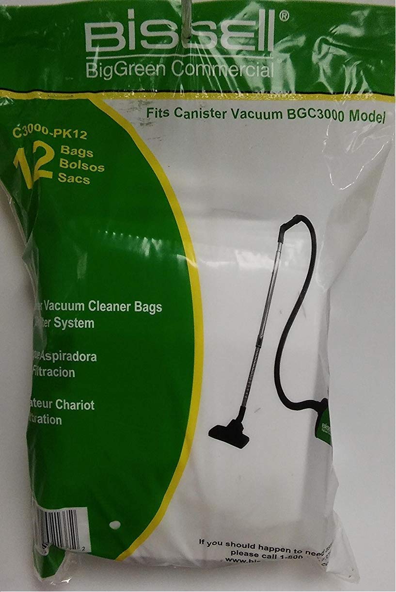 Foto 1 | Bolsas Para Aspiradora Bissell Big Green Commercial C3000, 2,25 L, Paquete De 12 - Venta Internacional.