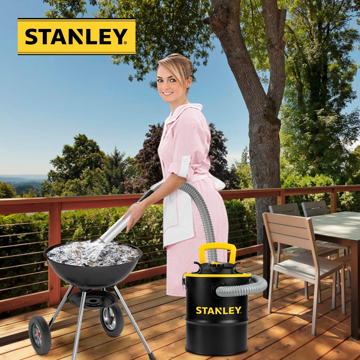 Foto 6 | Aspiradora De Cenizas Stanley Sl-18184, 4 Galones, 4 Hp, Negra Y Amarilla - Venta Internacional.