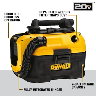 Foto 2 | Aspiradora Húmeda Y Seca Dewalt 20v Max Inalámbrica/con Cable Dcv581h - Venta Internacional.
