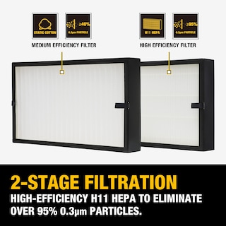 Foto 3 | Sistema De Filtración De Aire Dewalt Dwxaf101 De 3 Velocidades Para Carpintería - Venta Internacional.