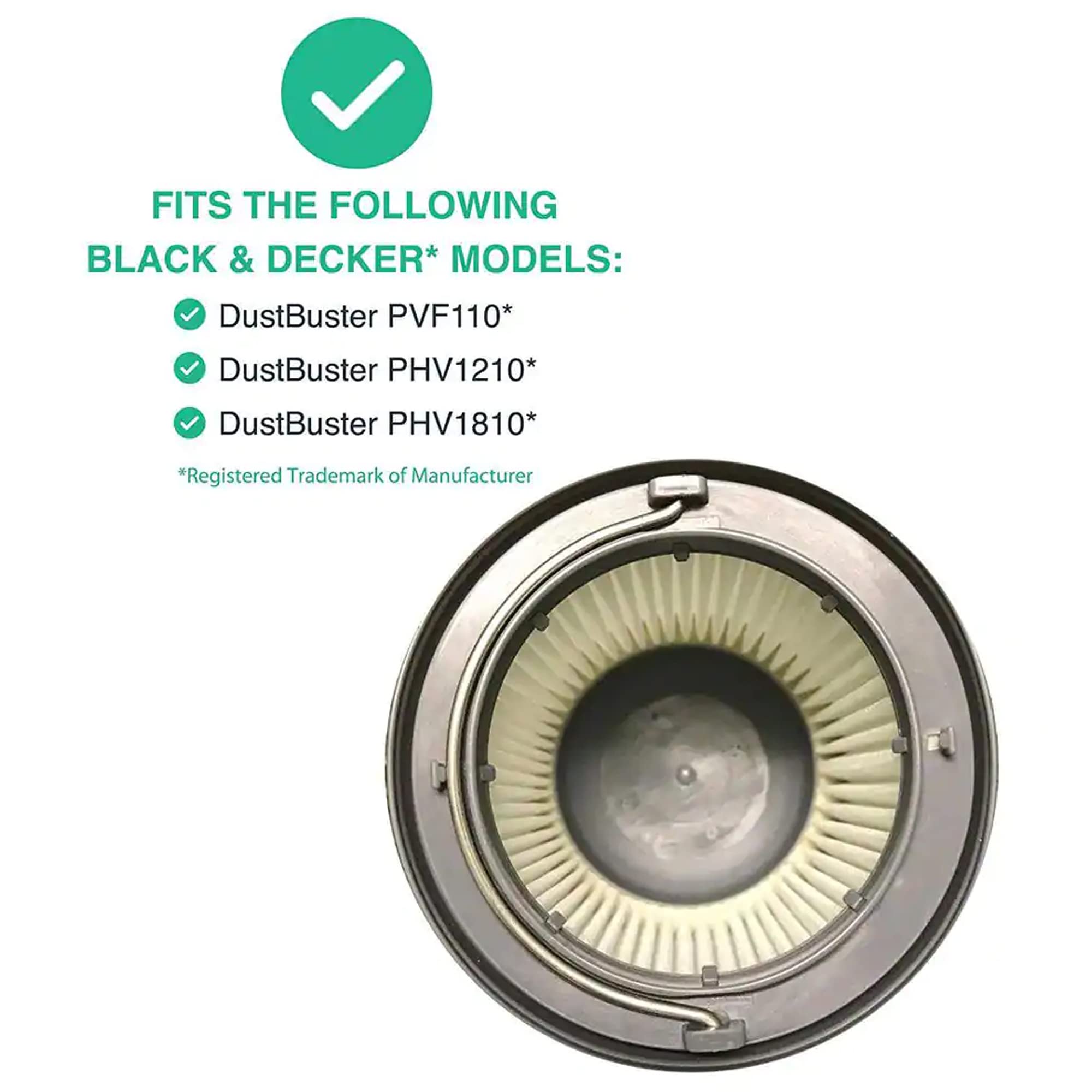Foto 4 pulgar | Filtro De Repuesto Black+decker Pvf110 Para Pivot Vac - Venta Internacional.