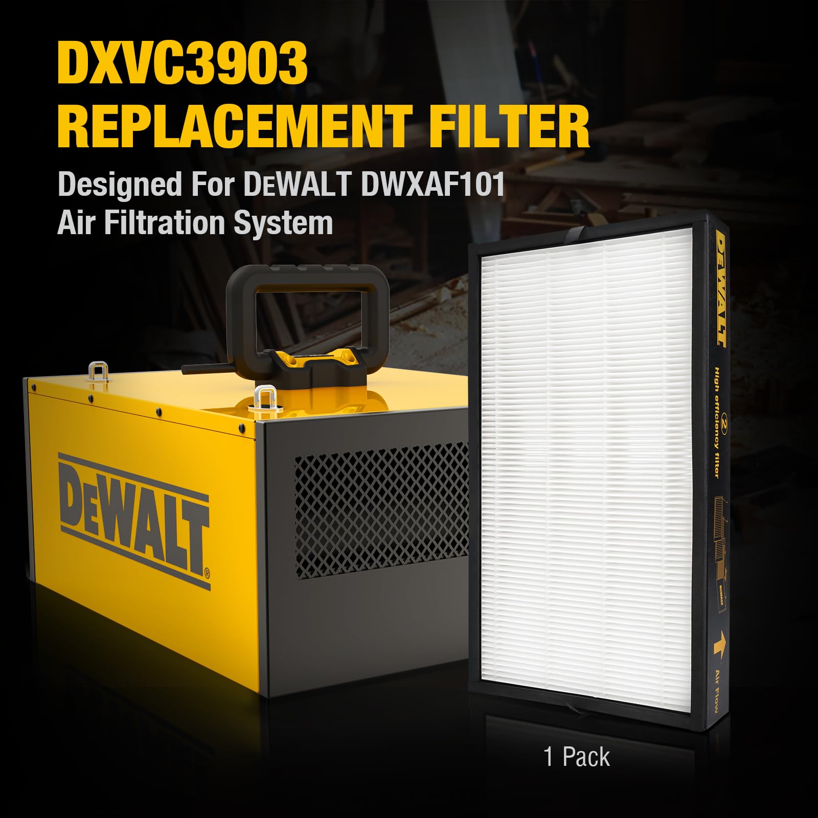 Foto 3 pulgar | Filtro De Repuesto Para Sistema De Filtración De Aire Dewalt Dxvc3903 - Venta Internacional.