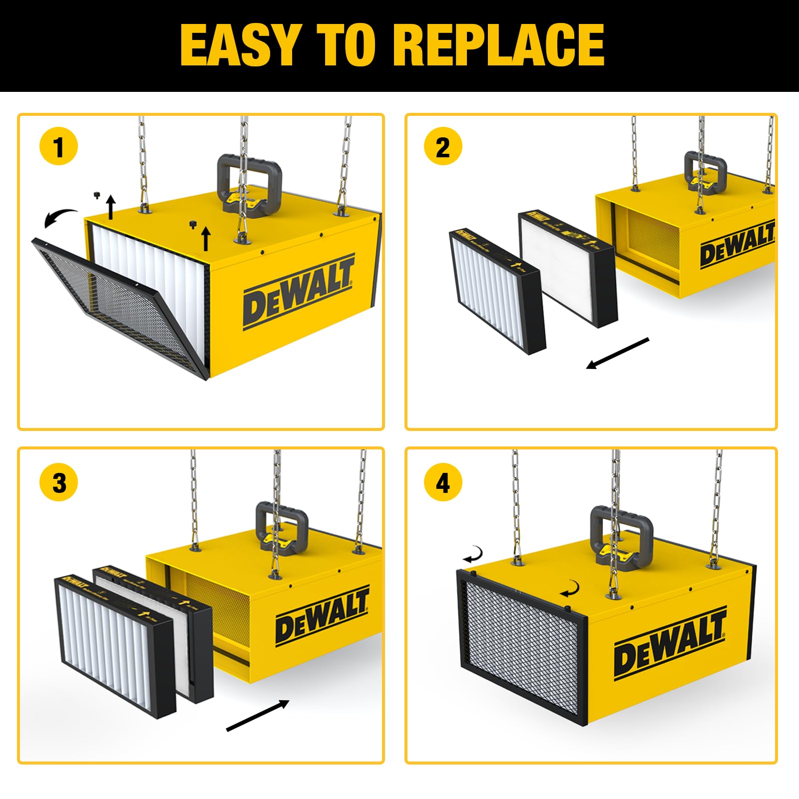 Foto 6 pulgar | Filtro De Repuesto Para Sistema De Filtración De Aire Dewalt Dxvc3903 - Venta Internacional.