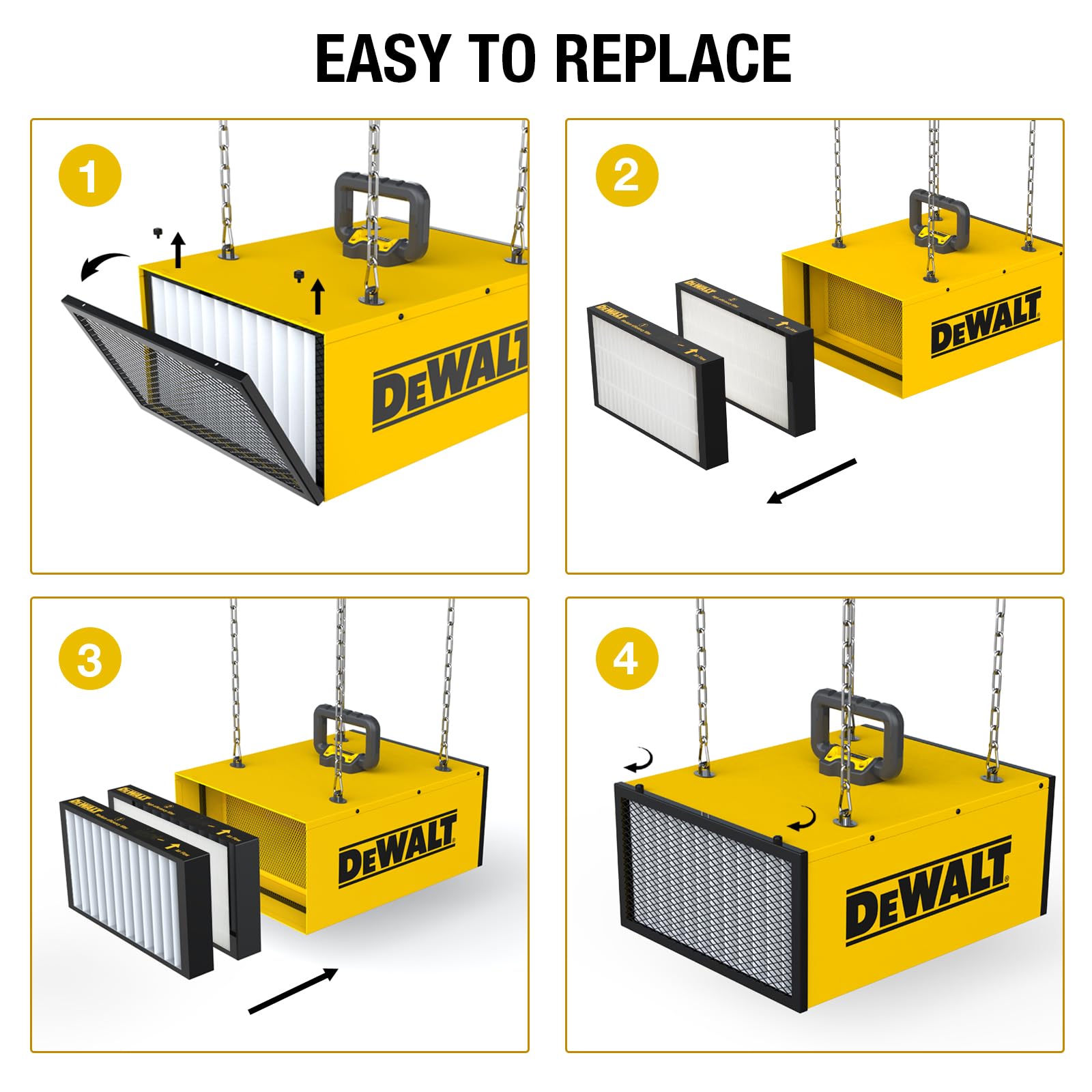 Foto 6 pulgar | Filtro De Repuesto Para Sistema De Filtración De Aire Dewalt Dxvc3902 - Venta Internacional.