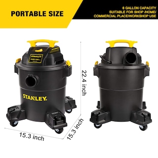 Foto 3 | Aspiradora Para Productos Húmedos Y Secos Stanley Sl18116p 22l/4hp, 6 Galones, 300 H - Venta Internacional.