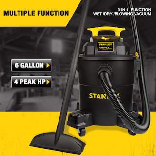 Foto 5 | Aspiradora Para Productos Húmedos Y Secos Stanley Sl18116p 22l/4hp, 6 Galones, 300 H - Venta Internacional.