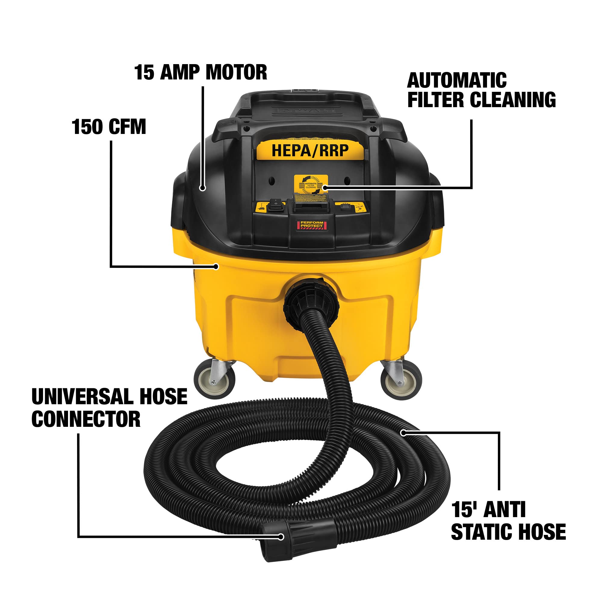 Foto 4 | Extractor De Polvo Dewalt Dwv010 Hepa 30l Con Filtro Automático - Venta Internacional.