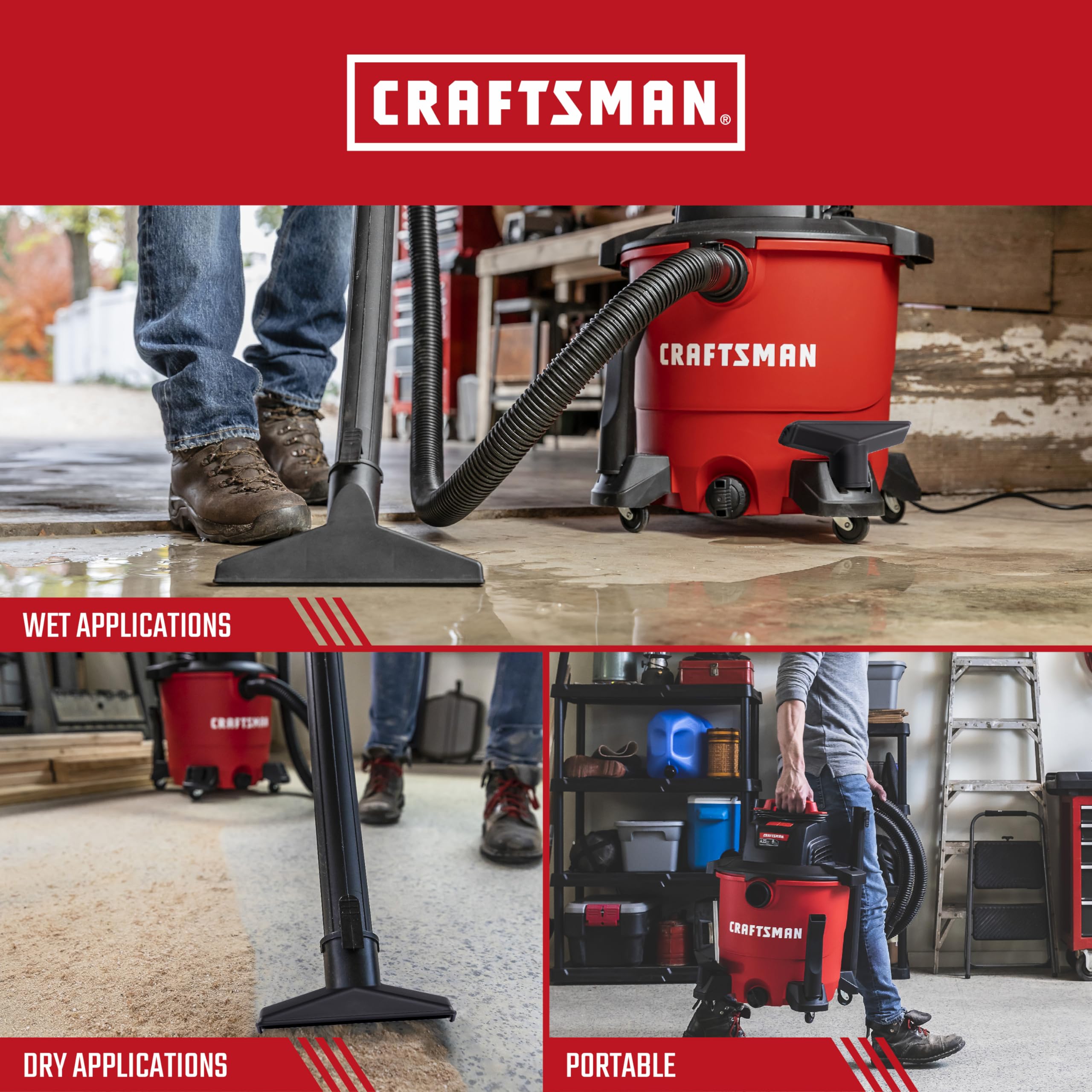 Foto 5 pulgar | Aspiradora En Seco Y Húmedo Craftsman Cmxevbe18590  34 L  4 25 Hp  9 Galones  Con Accesorios - Venta Internacional.