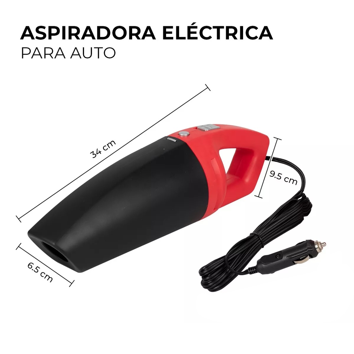 Foto 6 pulgar | Aspiradora Automóvil Vertical De Mano Portátil Alta Succión 60w Eo Safe Imports Esi-13622 Negro