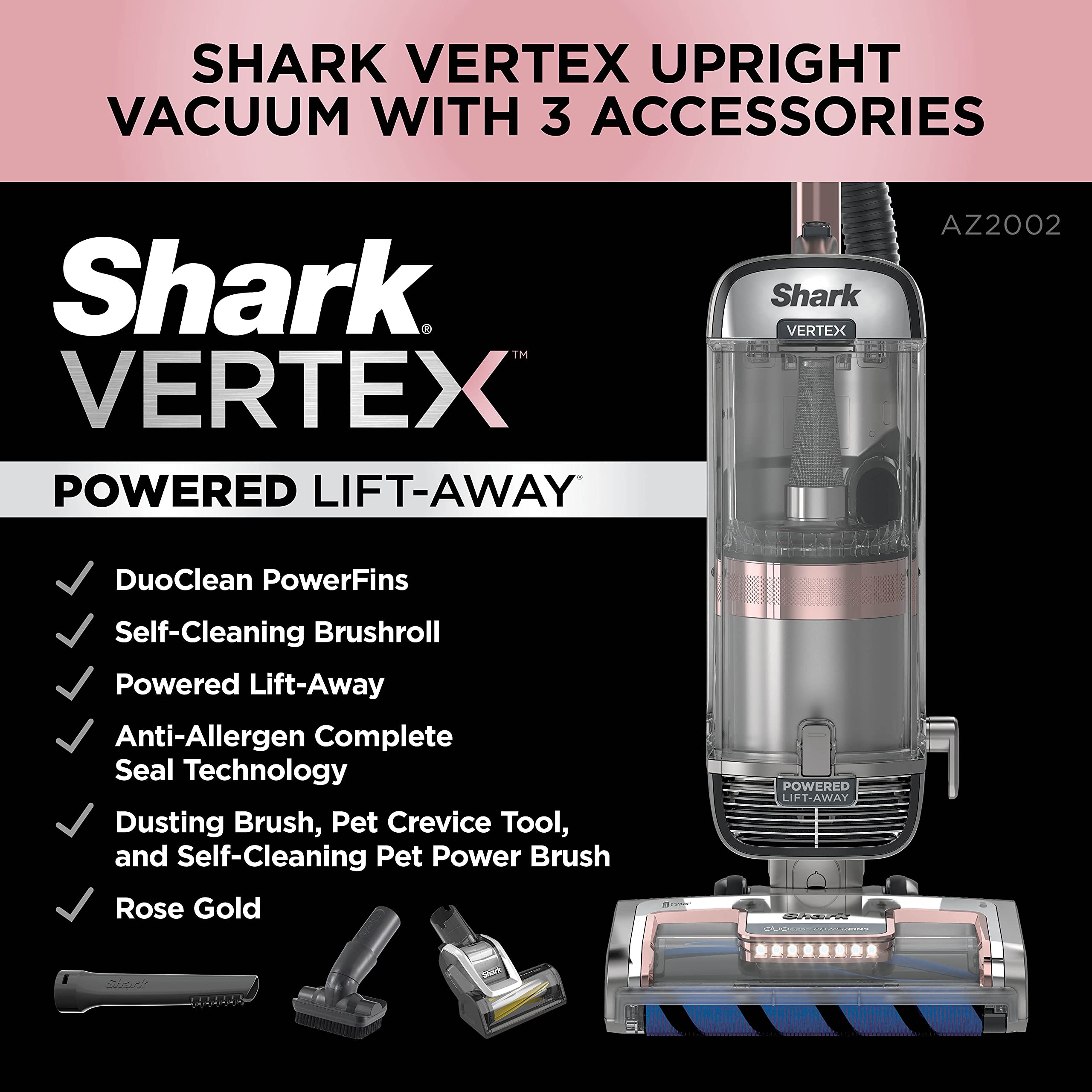 Foto 5 pulgar | Aspirador Shark Az2002 Vertex Powered, Elevable Y Vertical - Venta Internacional.