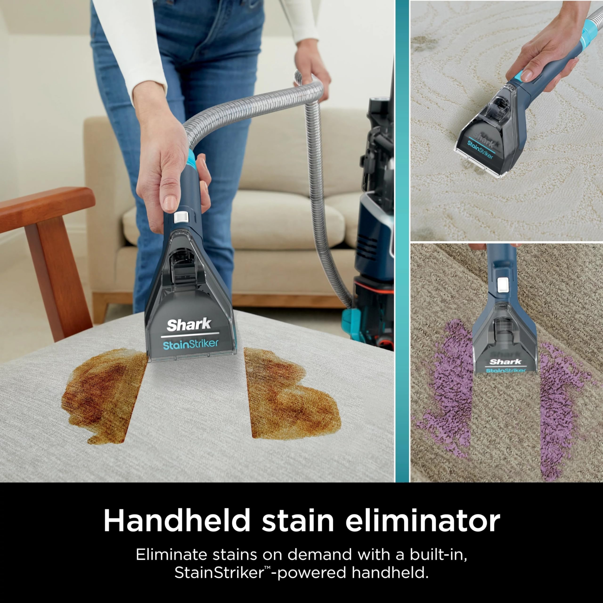 Foto 6 pulgar | Reacondicionado Limpiador De Alfombras Shark R-ex200 Carpetxpert Stain Striker Navy - Venta Internacional.