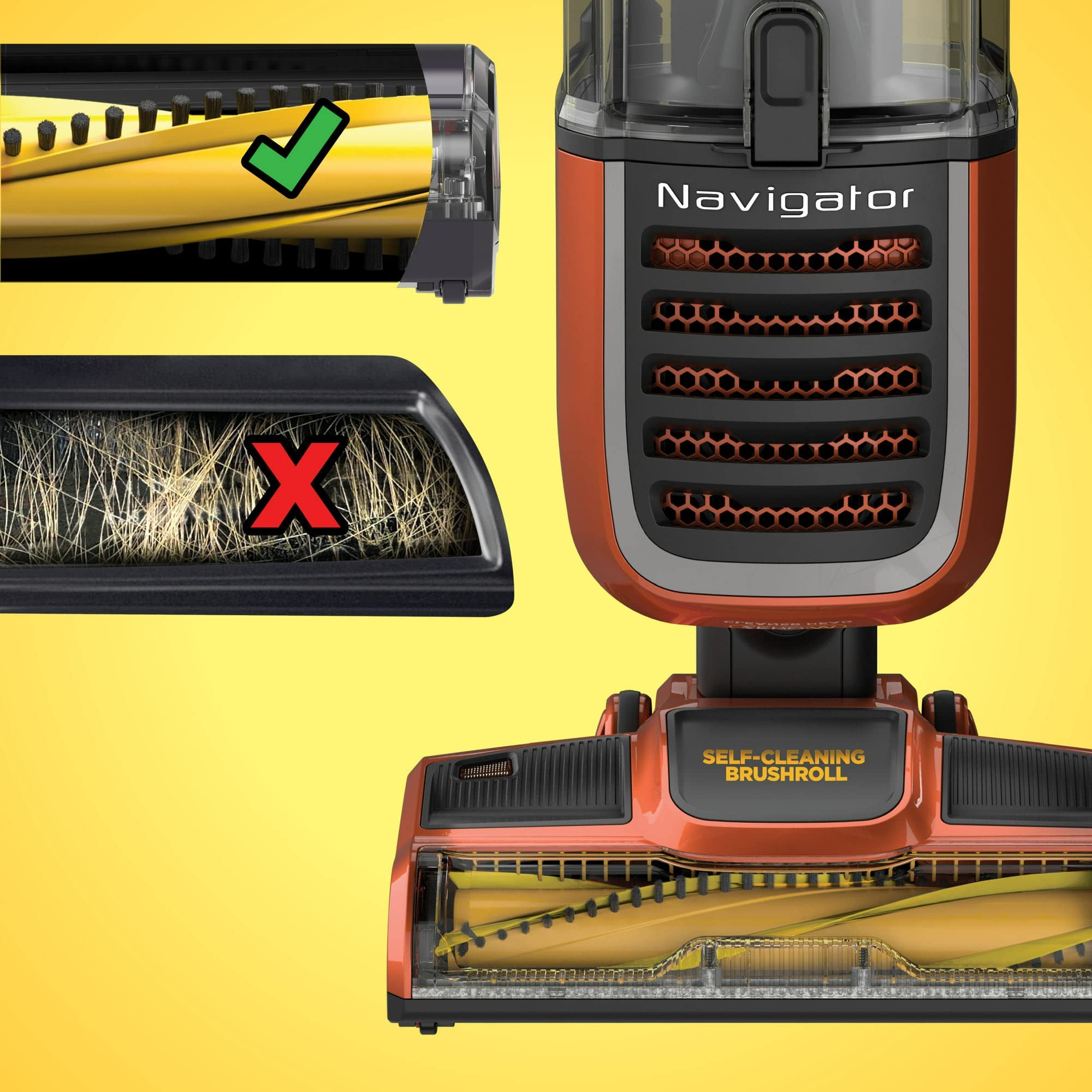 Foto 7 pulgar | Aspiradora Vertical Shark Zu60 Navigator Zero-m Con Cepillo Autolimpiante Pet Pro, Naranja - Venta Internacional.