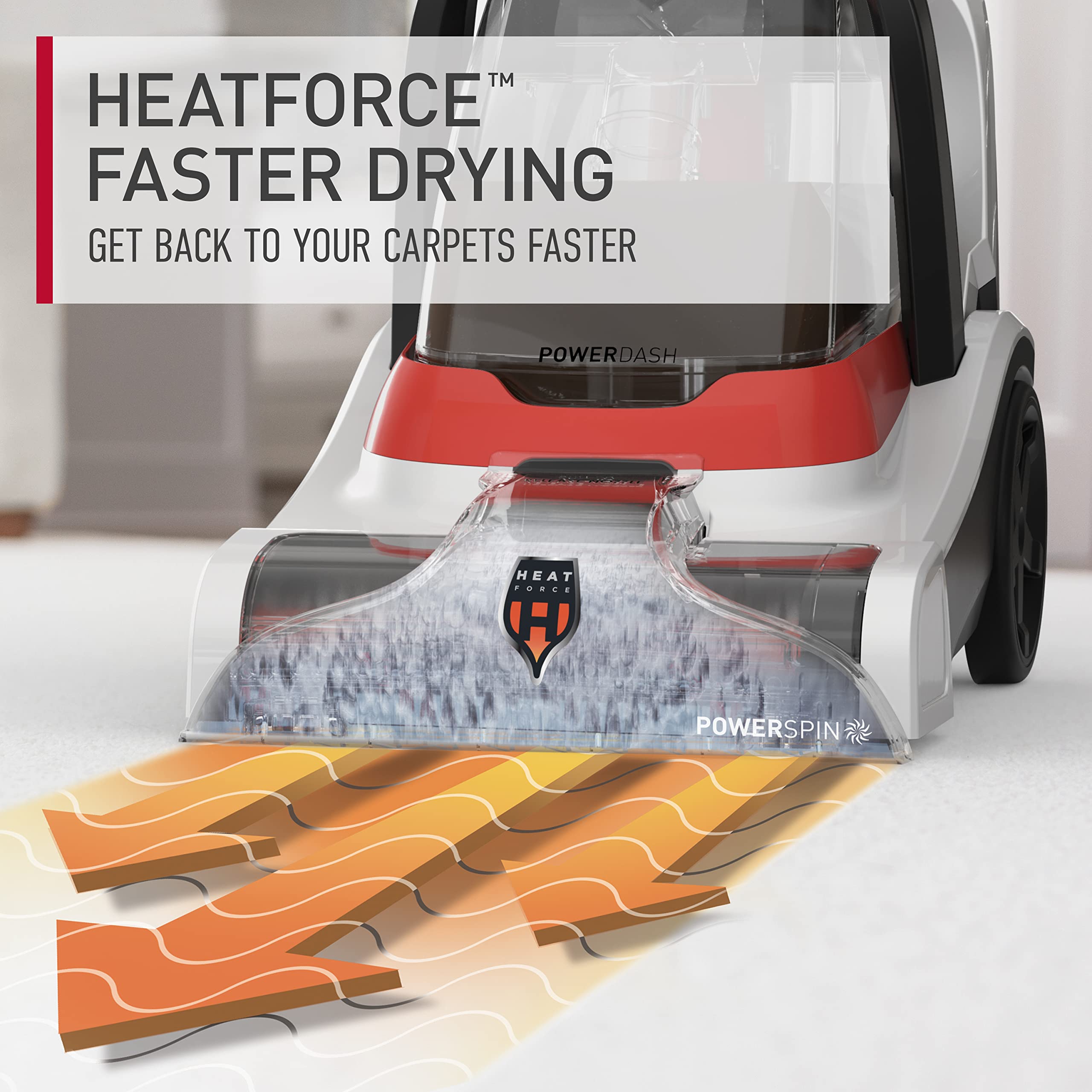 Foto 4 | Limpiador De Alfombras Hoover Powerdash Pet+ Compact Fh50751 Blanco - Venta Internacional.