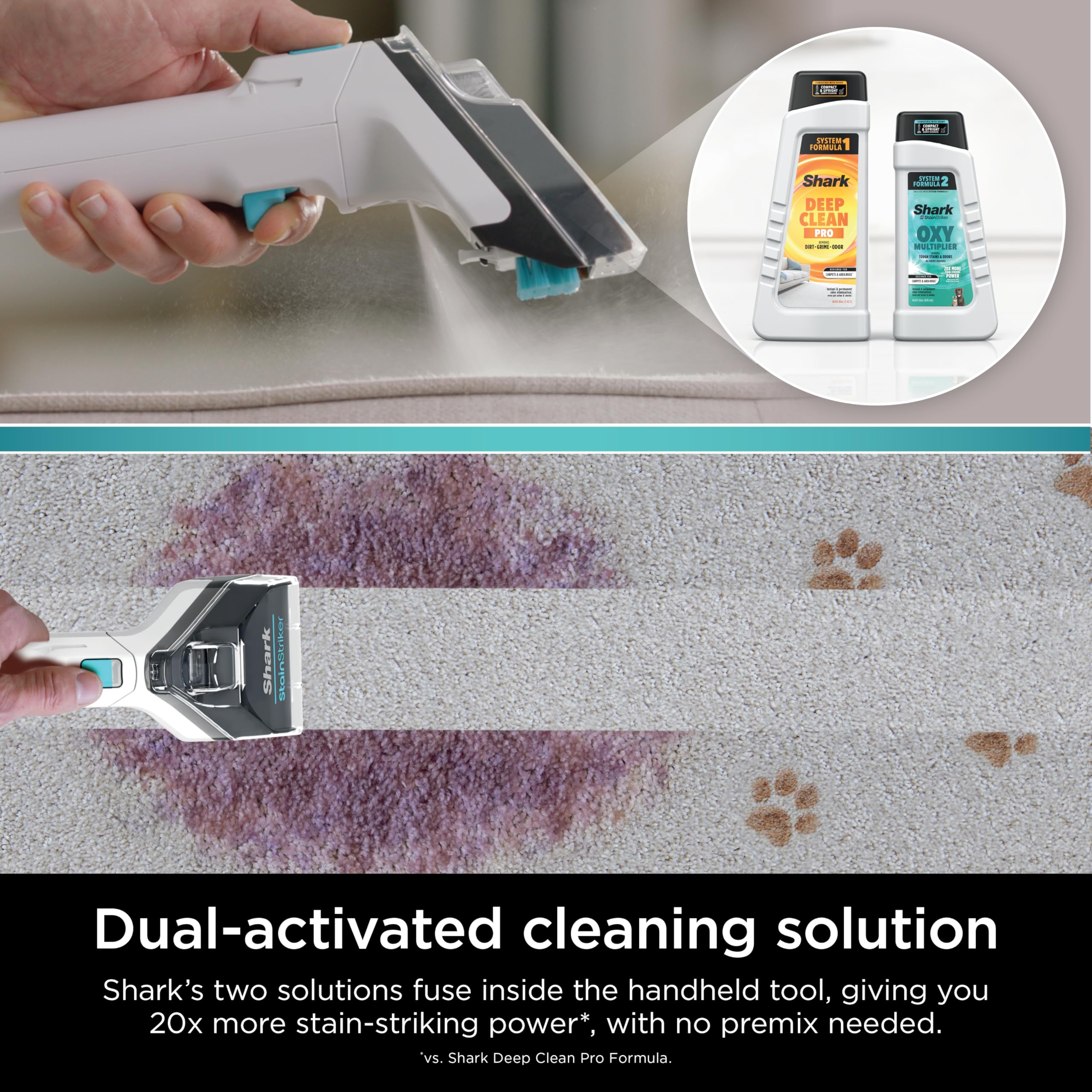 Foto 2 | Limpiador De Alfombras Y Tapicería Shark Stainstriker Px201, Blanco - Venta Internacional.