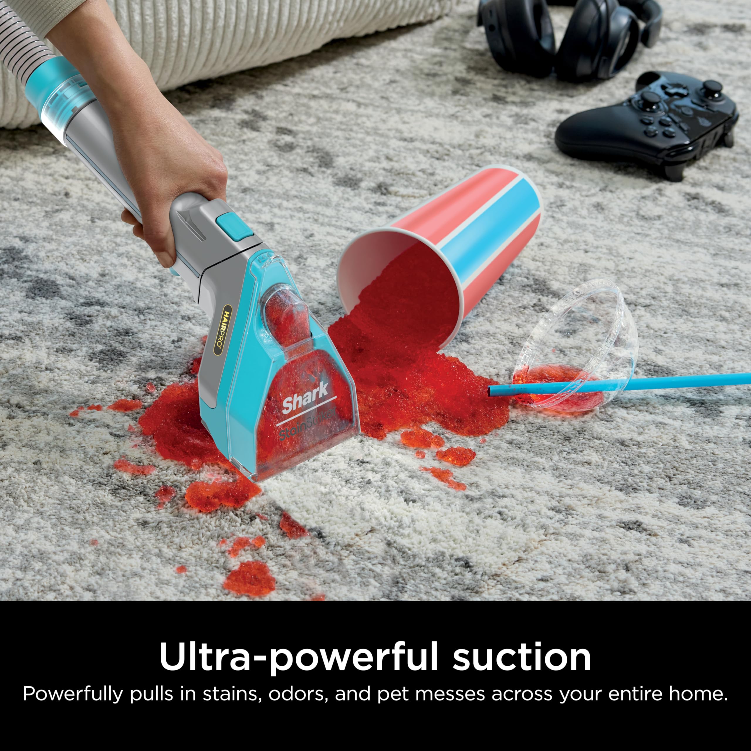 Foto 4 pulgar | Limpiador De Alfombras Y Tapicería Shark Stainstriker Hairpro Teal - Venta Internacional.