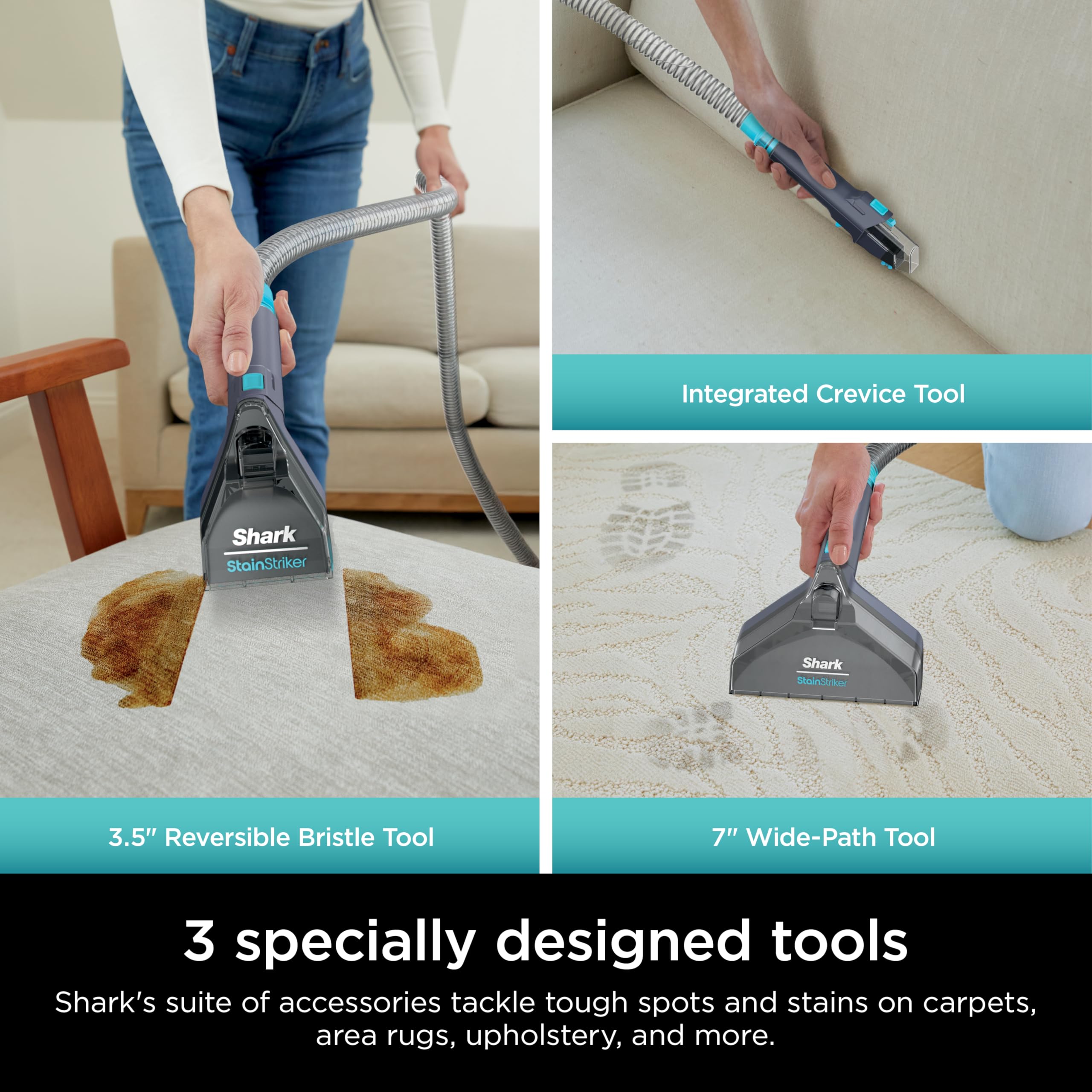 Foto 5 | Limpiador De Alfombras Shark Stainstriker Portátil Royal Purple - Venta Internacional.