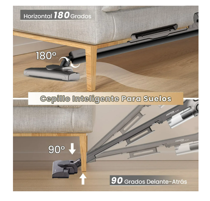 Foto 5 pulgar | Deerma Dx700s Aspiradora De Mano 3 En 1 15kpa 800ml Negro