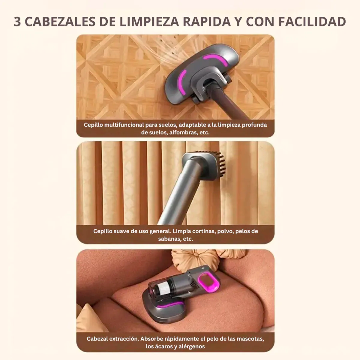 Foto 4 pulgar | Aspiradora Recargable 2 En 1 – Limpieza Total En Cualquier Lugar