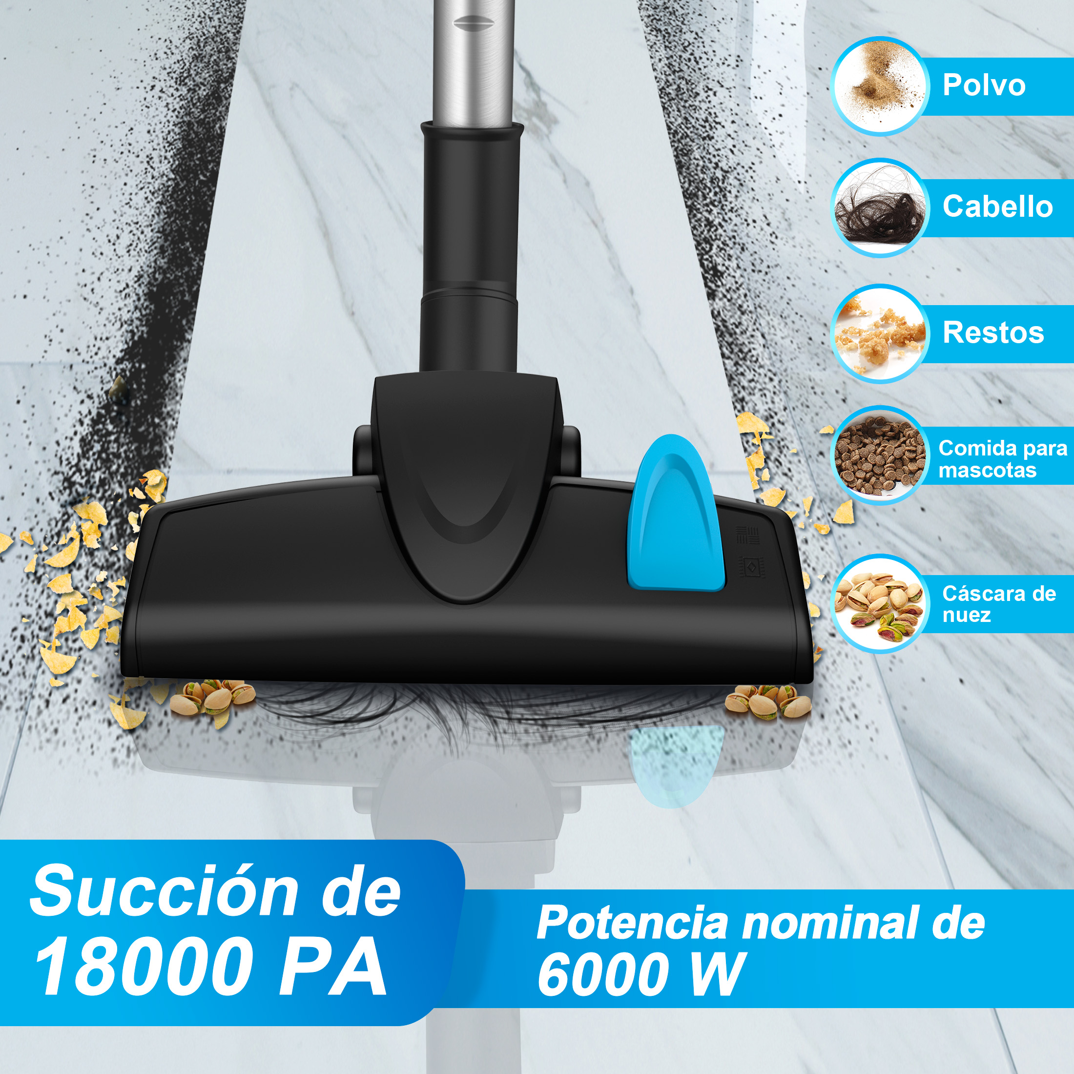 Foto 3 pulgar | Aspirador De Barra Inse I5 6 En 1 600w 18kpa Azul