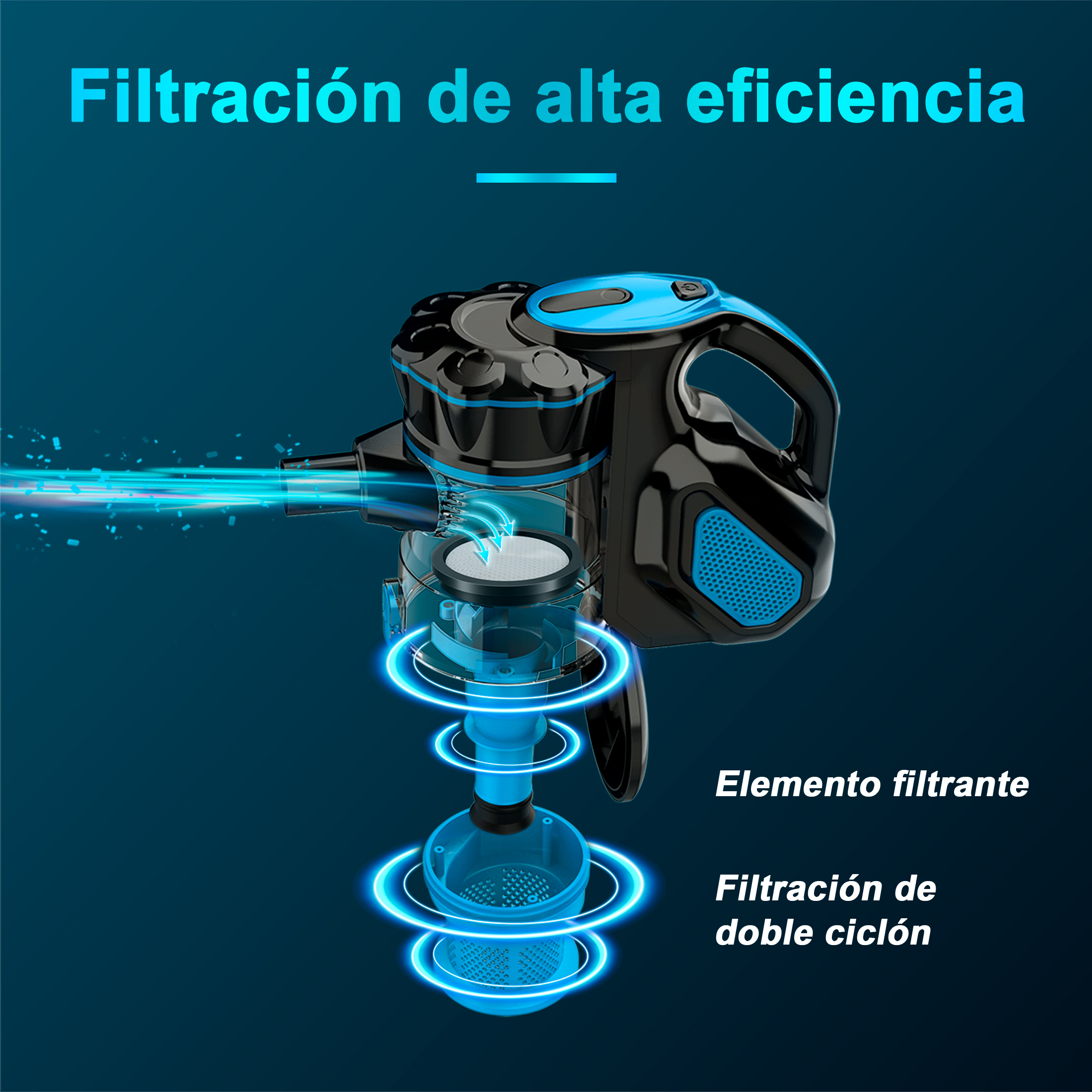 Foto 4 pulgar | Aspirador De Barra Inse I5 6 En 1 600w 18kpa Azul