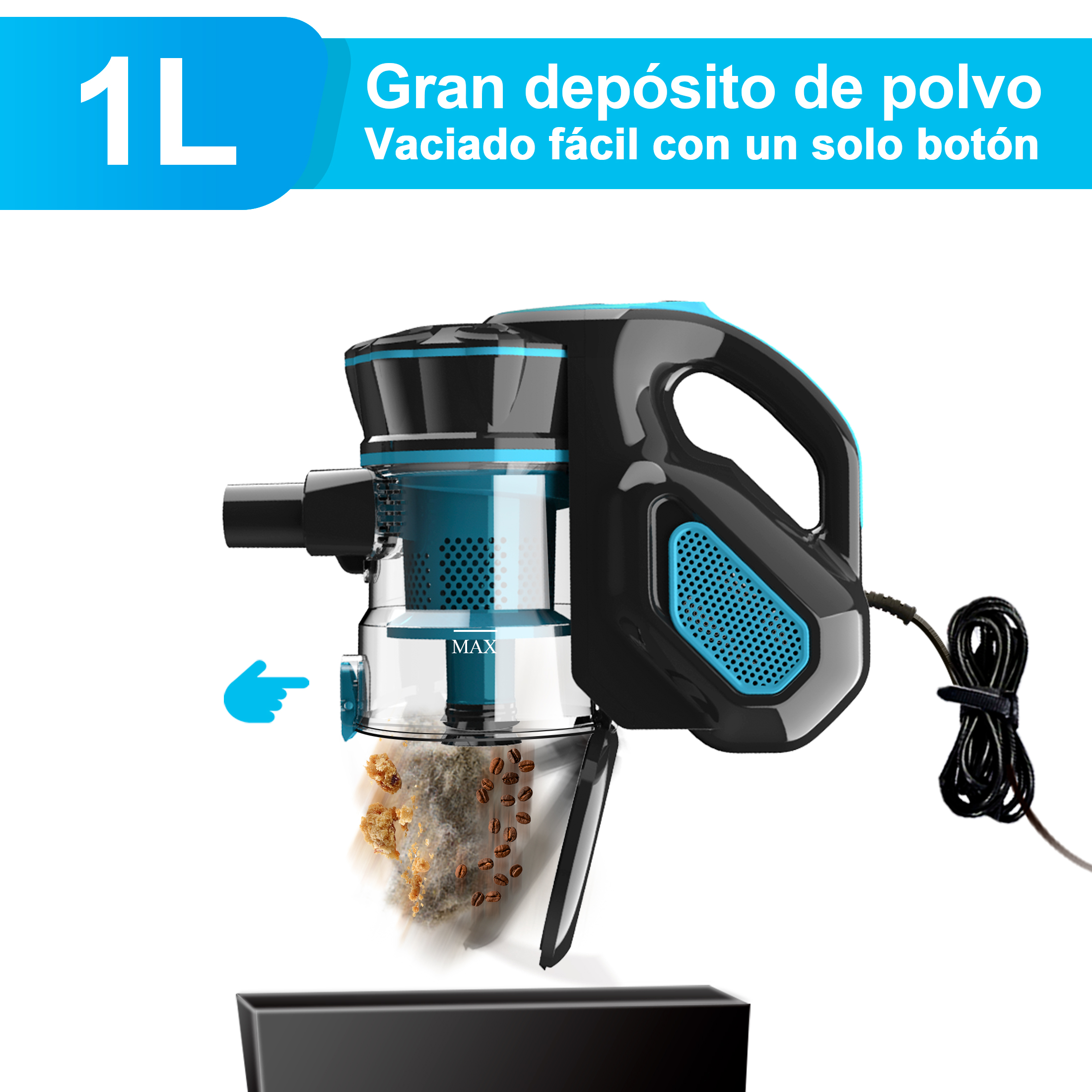 Foto 8 pulgar | Aspirador De Barra Inse I5 6 En 1 600w 18kpa Azul